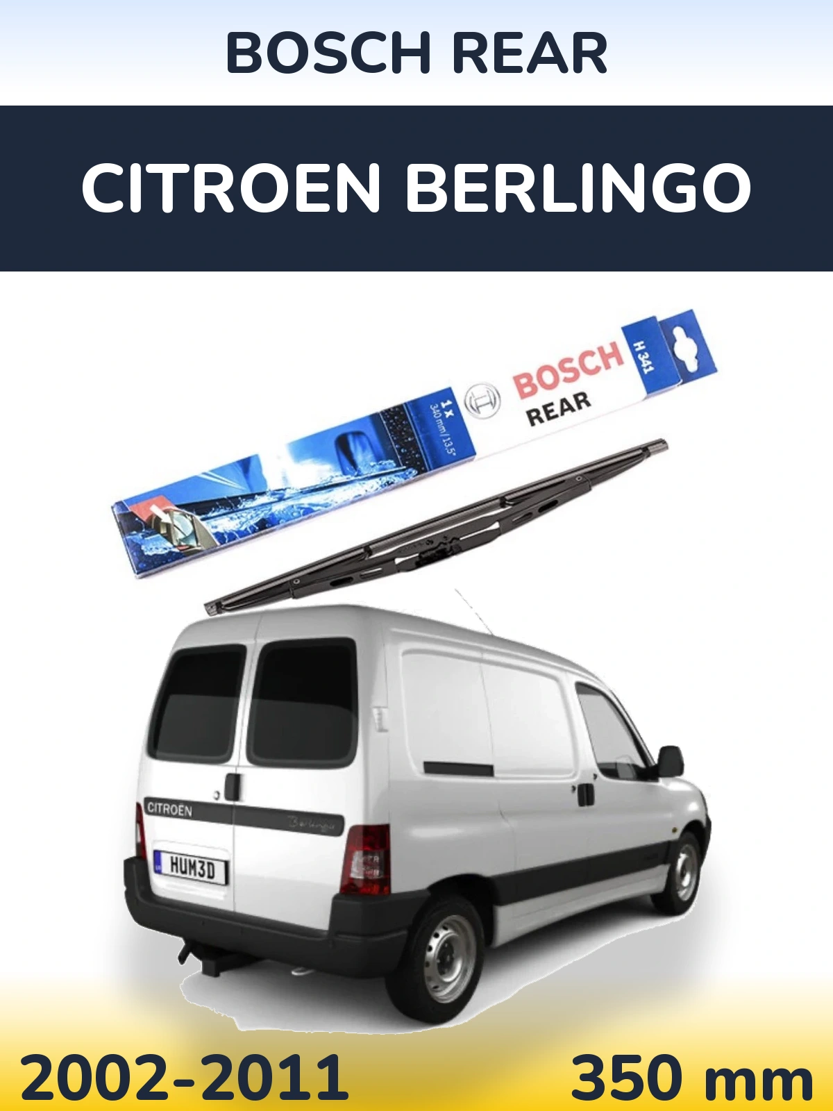 Tylna wycieraczka BOSCH Rear 340 mm do Citroen Berlingo 2002-2011