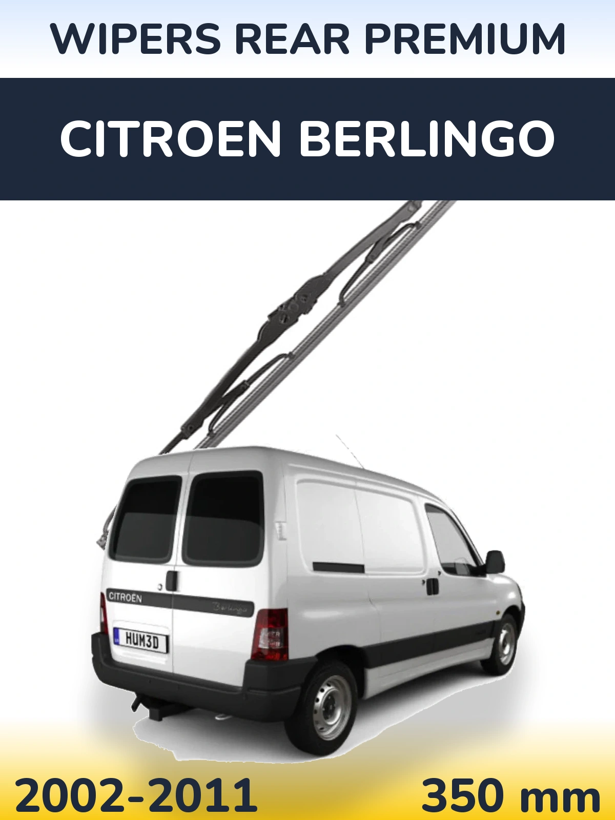 Задний дворник WIPERS REAR PREMIUM 350 мм для Citroen Berlingo 2002-2011