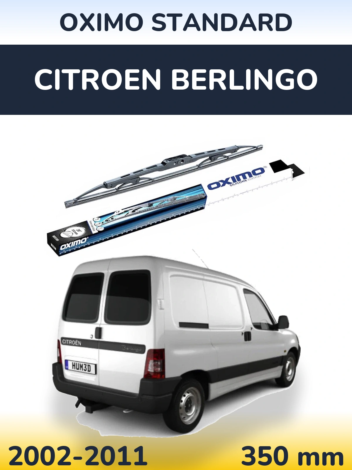 Задний дворник Oximo Standard 350 мм для Citroen Berlingo 2002-2011