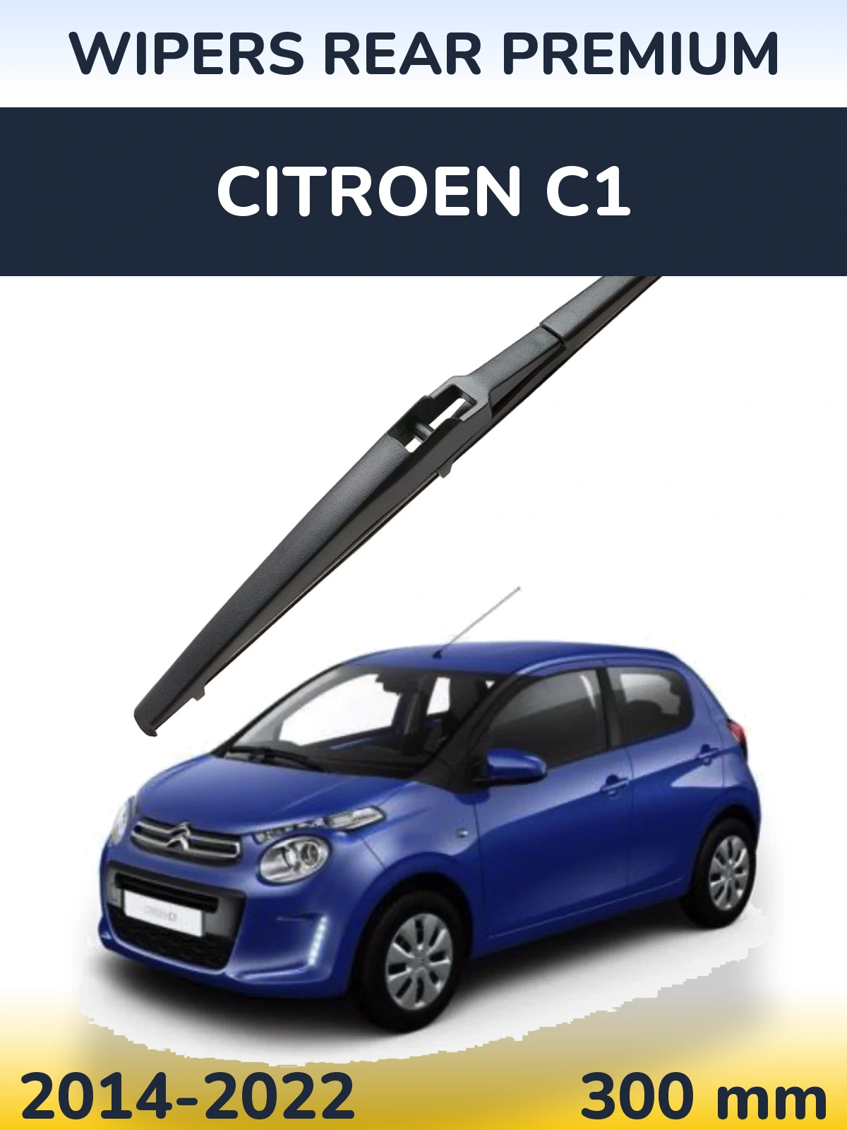 Задний дворник WIPERS REAR PREMIUM 300 мм для Citroen C1 2014-2022