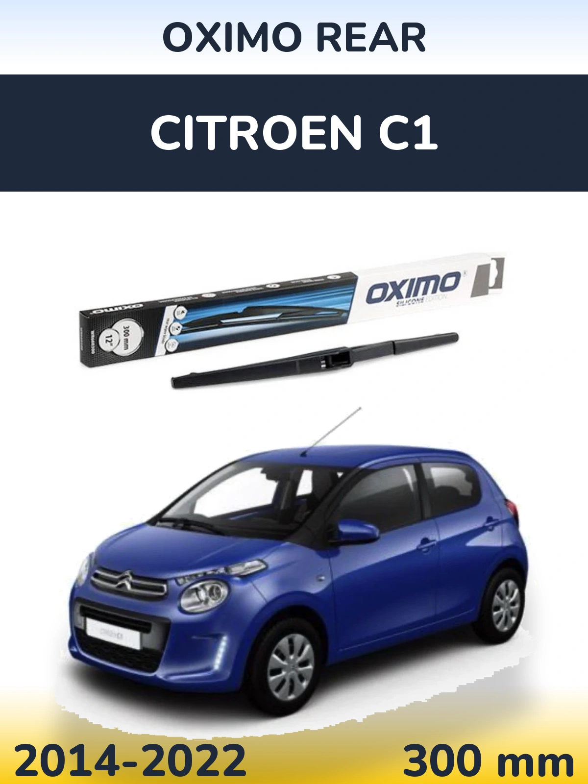 Задний дворник Oximo Rear 300 мм для Citroen C1 2014-2022