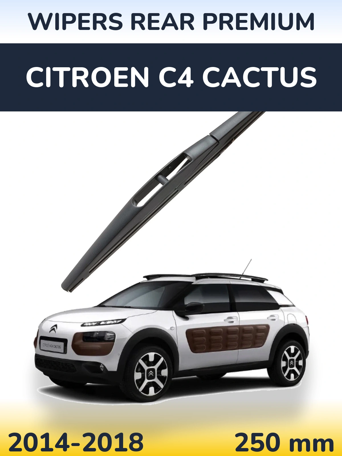 Rear wiper blade WIPERS REAR PREMIUM 250 mm for Citroen C4 Cactus 2014-2018