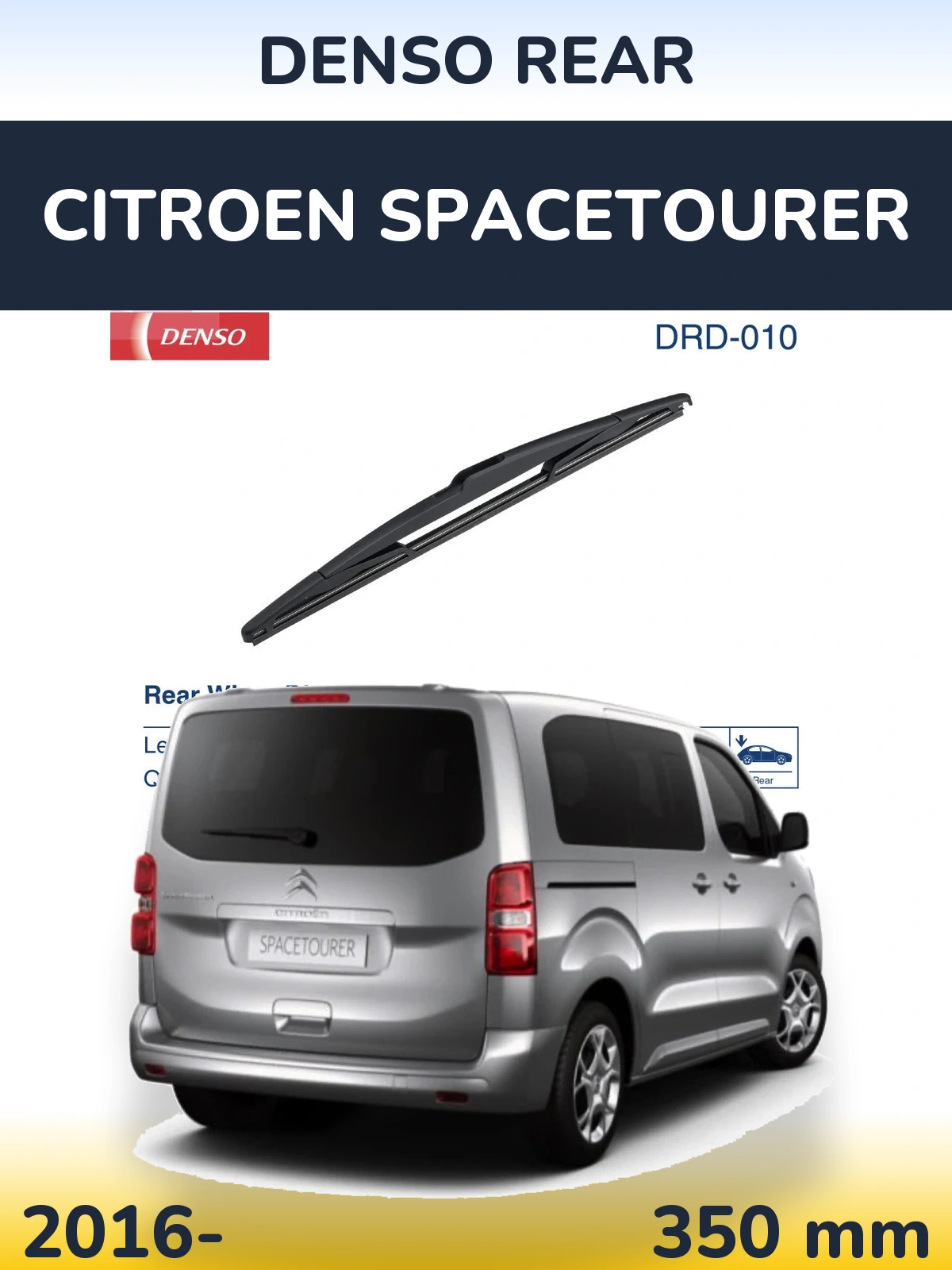 Tylna wycieraczka Denso Rear 350 mm do Citroen SpaceTourer 2016-2026
