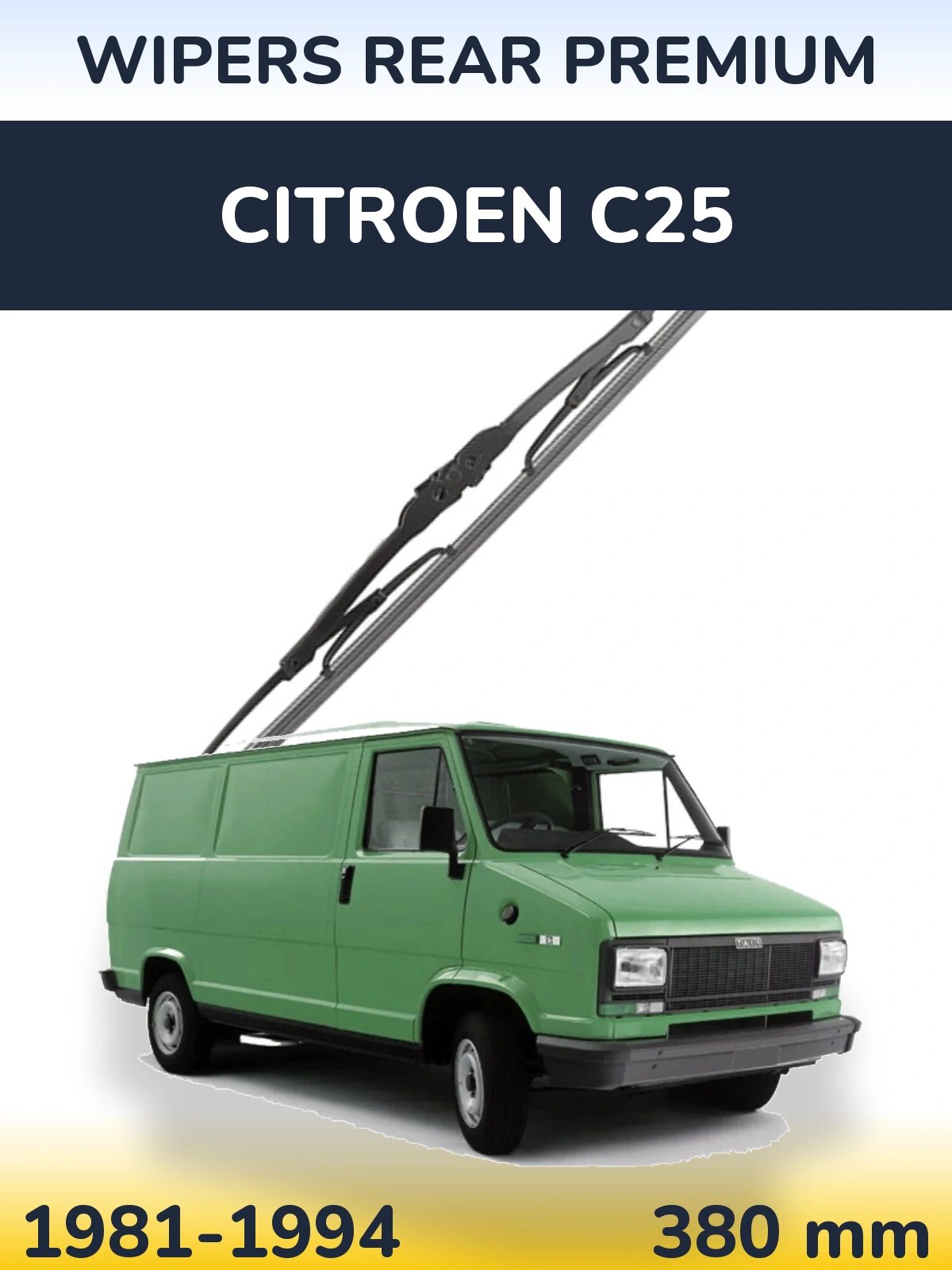 Tylna wycieraczka WIPERS REAR PREMIUM 380 mm do Citroen C25 1981-1994