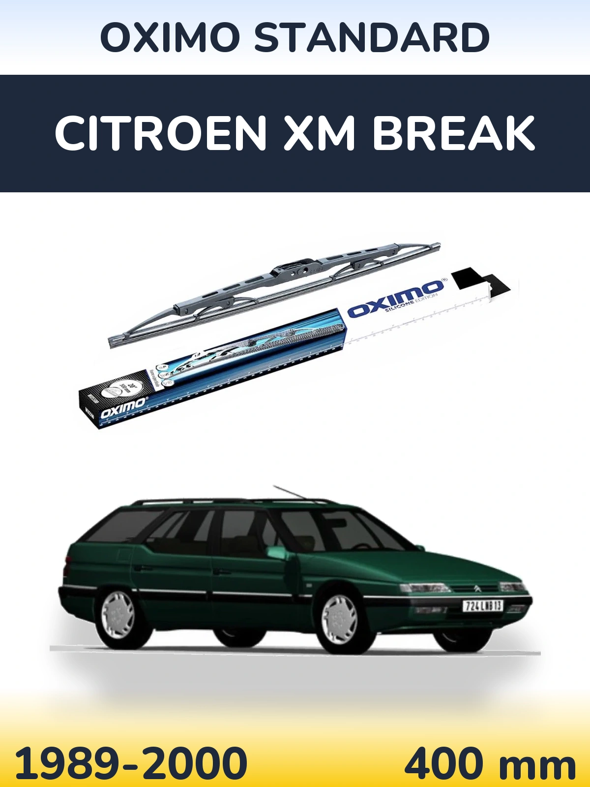 Задня щітка Oximo Standard 400 мм для Citroen XM Break 1989-2000