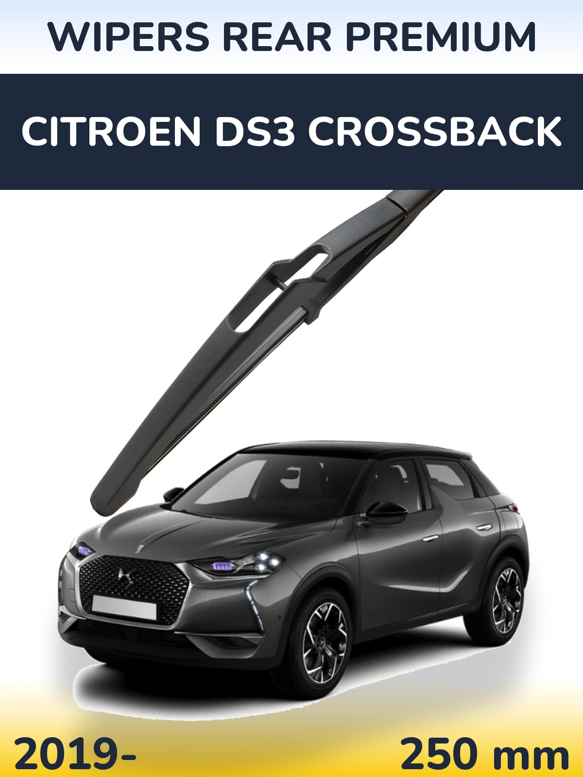 Tylna wycieraczka WIPERS REAR PREMIUM 250 mm do Citroen DS3 Crossback 2019-2026