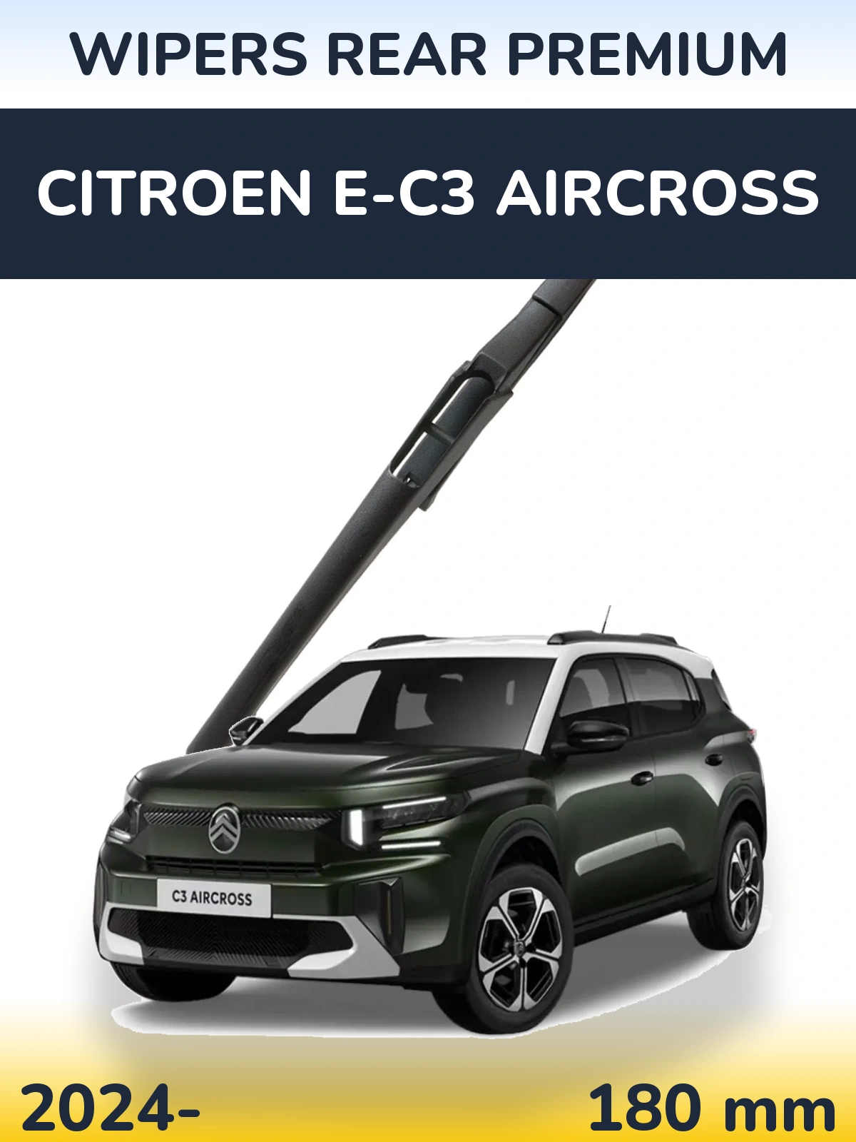 Rear wiper blade WIPERS REAR PREMIUM 180 mm for Citroen e-C3 Aircross 2024-2026
