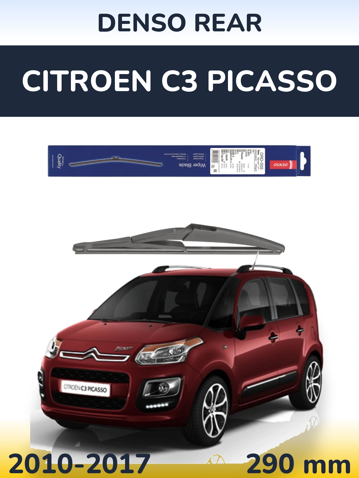 Tylna wycieraczka Denso Rear 290 mm do Citroen C3 Picasso 2010-2017