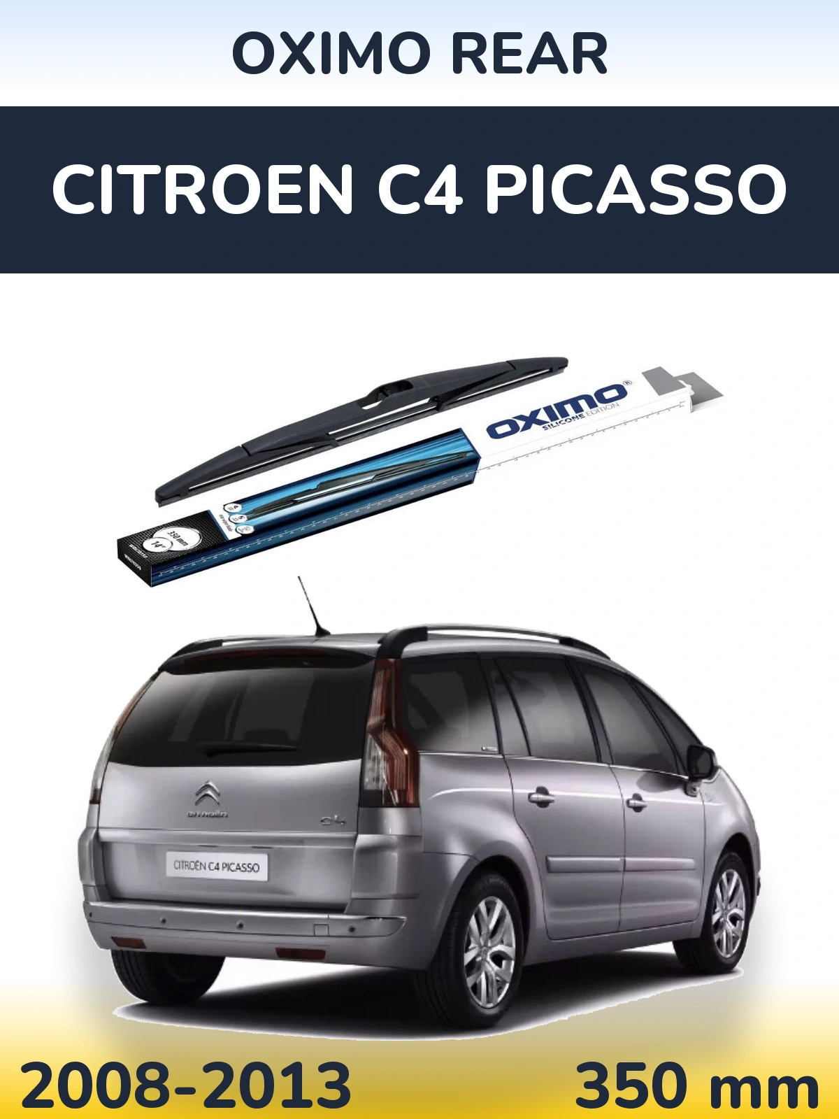 Rear wiper blade Oximo Rear 350 mm for Citroen C4 Picasso 2008-2013