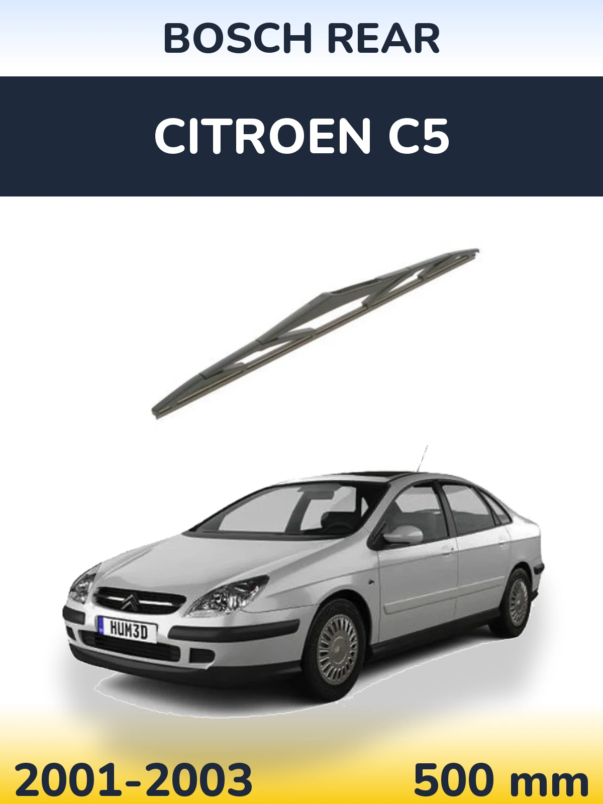 Tylna wycieraczka BOSCH Rear 500 mm do Citroen C5 2001-2003