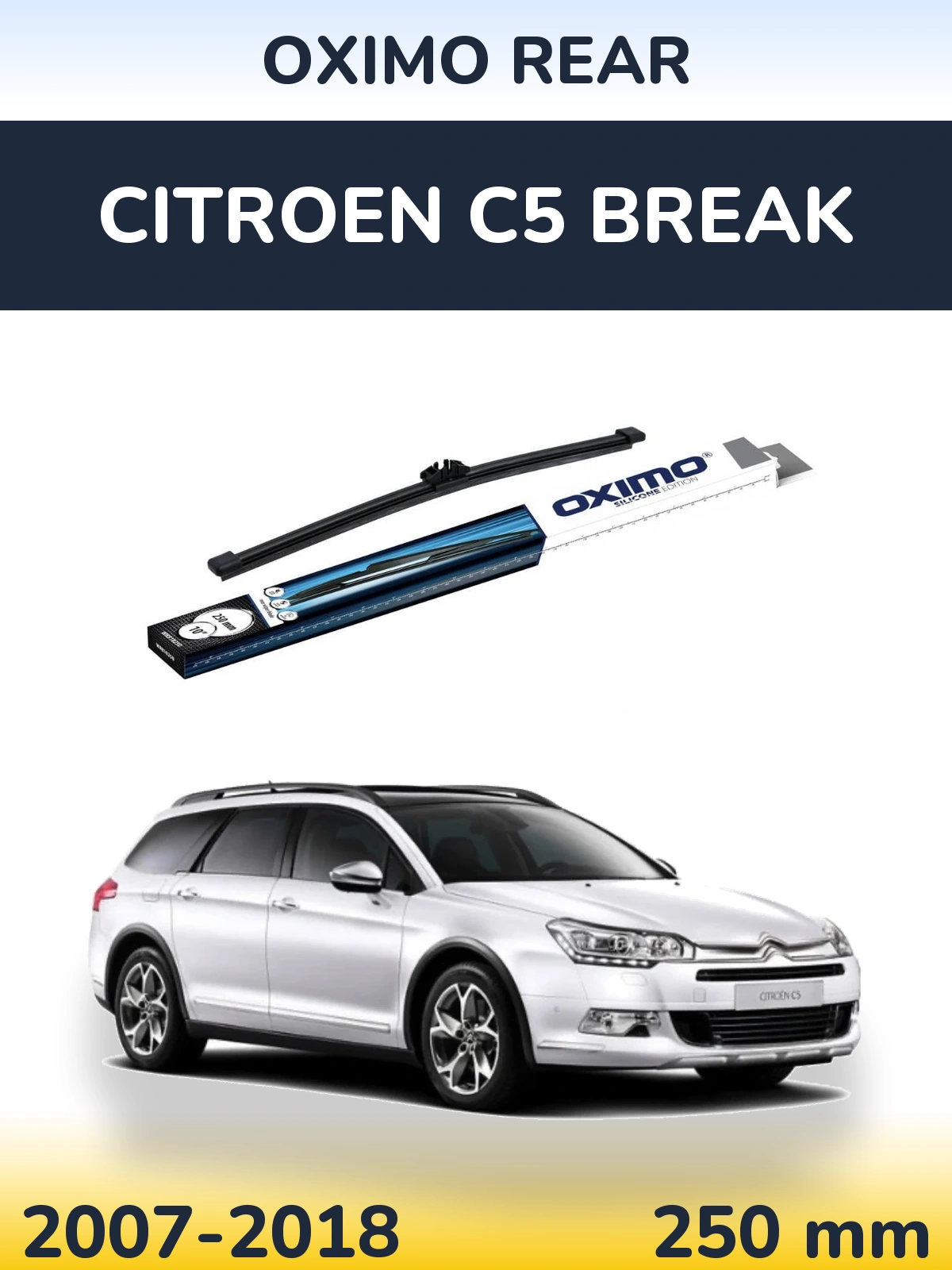Задний дворник Oximo Rear 250 мм для Citroen C5 Break 2007-2018