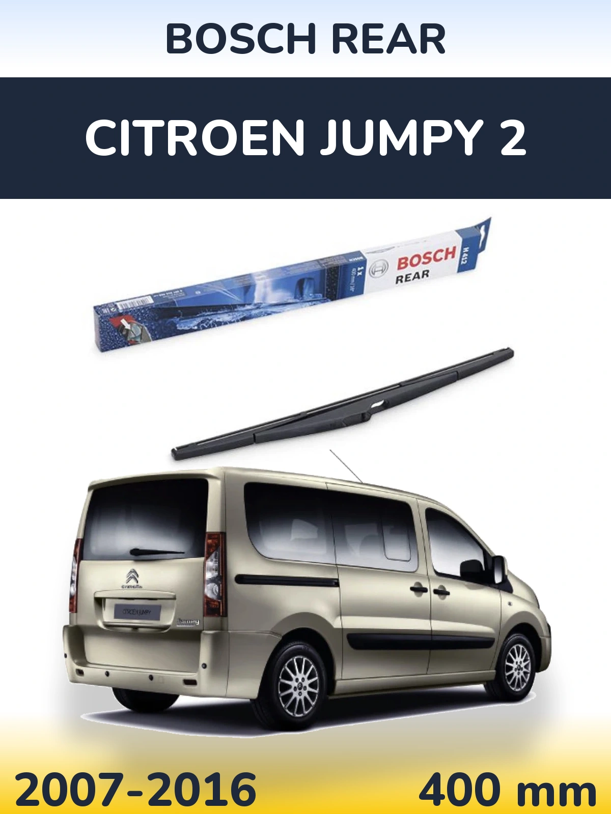 Tylna wycieraczka BOSCH Rear 400 mm do Citroen Jumpy 2 2007-2016