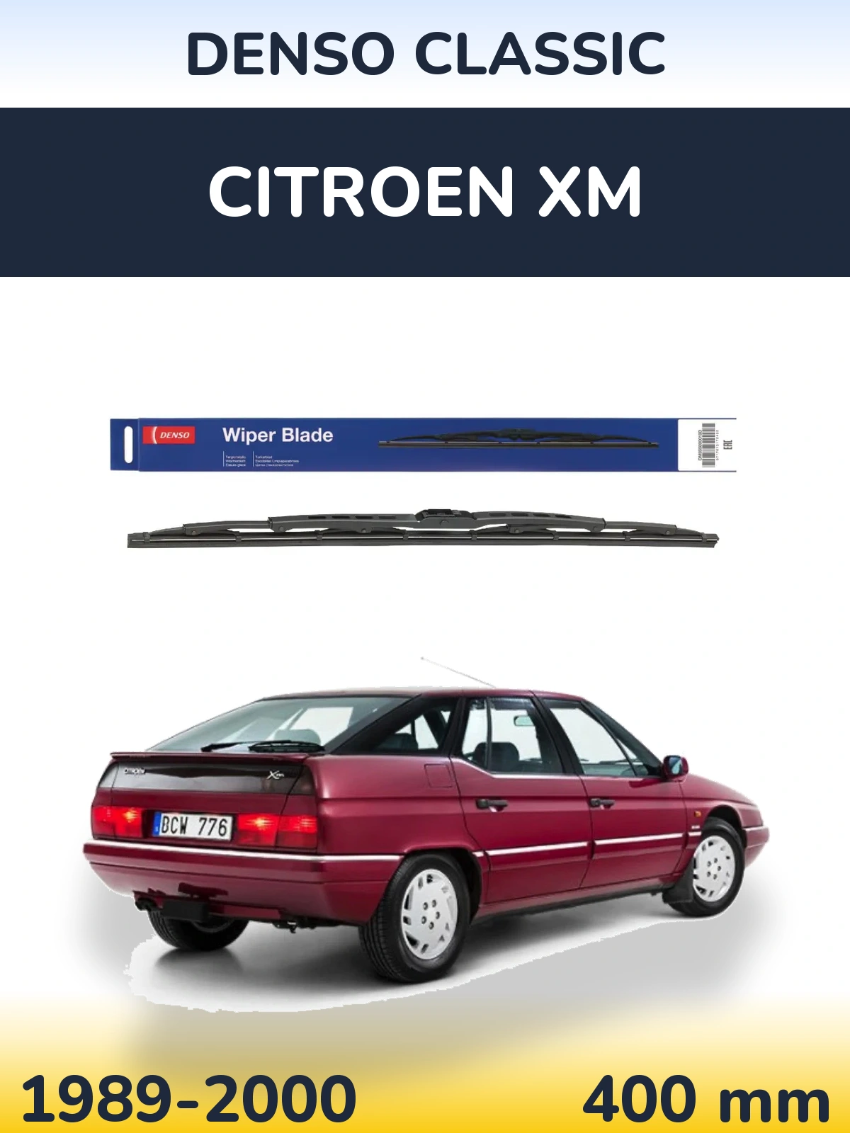 Задний дворник Denso Classic 400 мм для Citroen XM 1989-2000