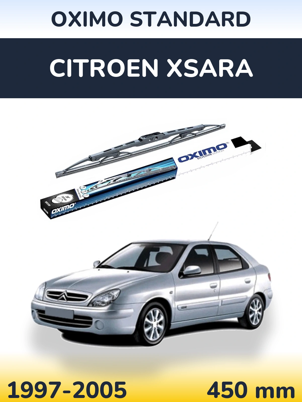 Tylna wycieraczka Oximo Standard 450 mm do Citroen Xsara 1997-2005