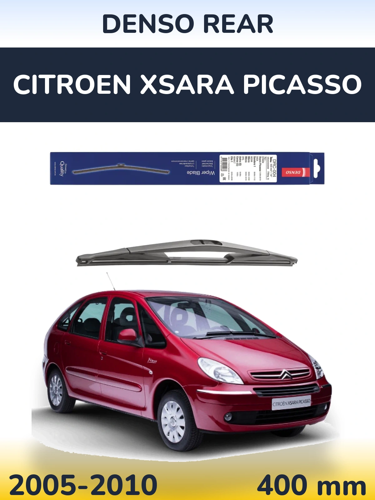 Задний дворник Denso Rear 400 мм для Citroen Xsara Picasso 2005-2010