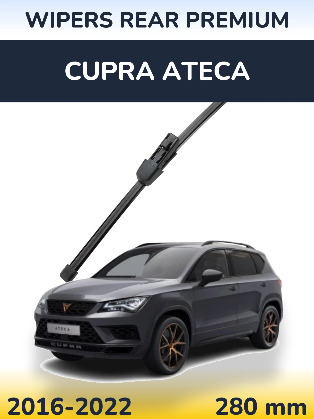 Rear wiper blade WIPERS REAR PREMIUM 280 mm for Cupra Ateca 2016-2022