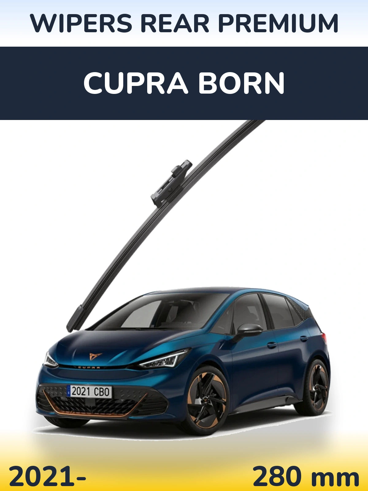 Rear wiper blade WIPERS REAR PREMIUM 280 mm for Cupra Born 2021-2026