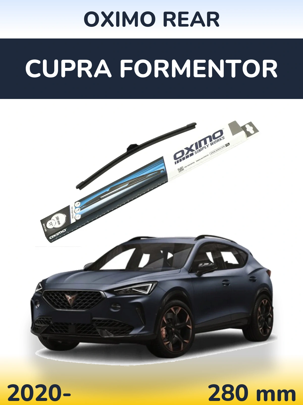 Задний дворник Oximo Rear 280 мм для Cupra Formentor 2020-2026