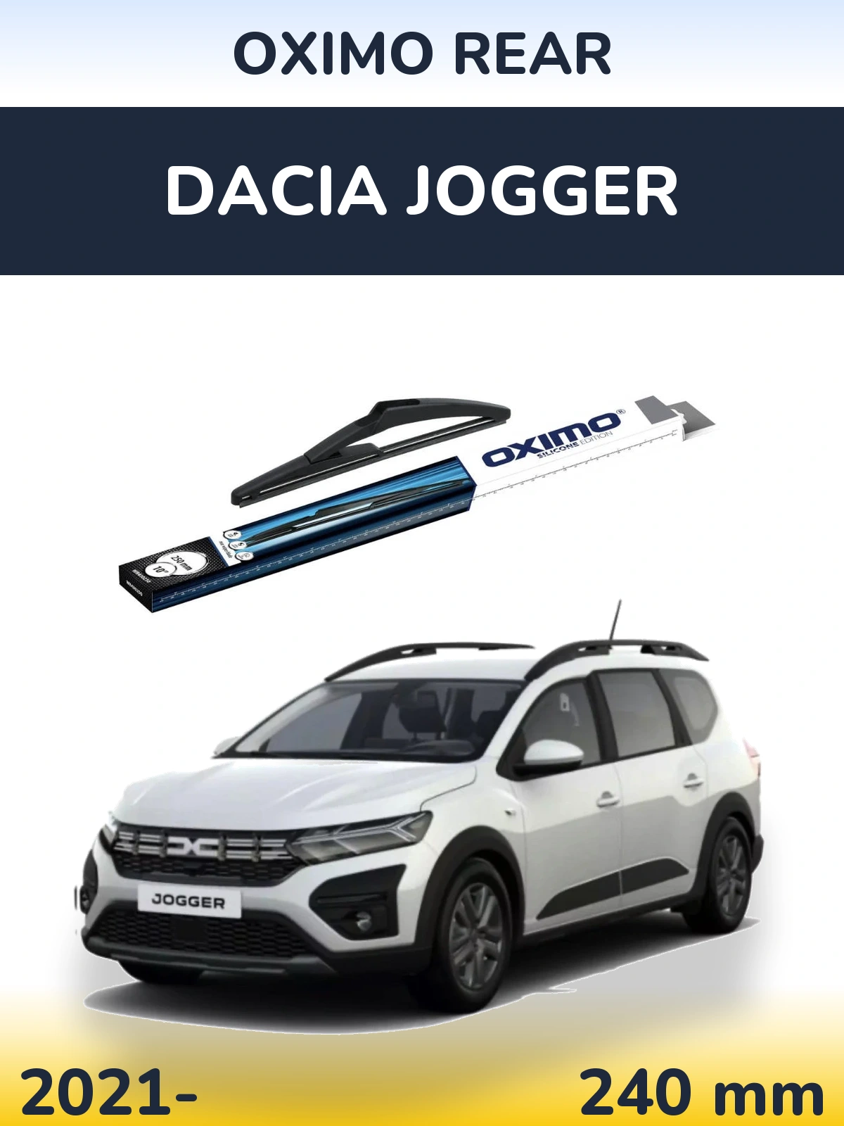 Задний дворник Oximo Rear 250 мм для Dacia Jogger 2021-2026