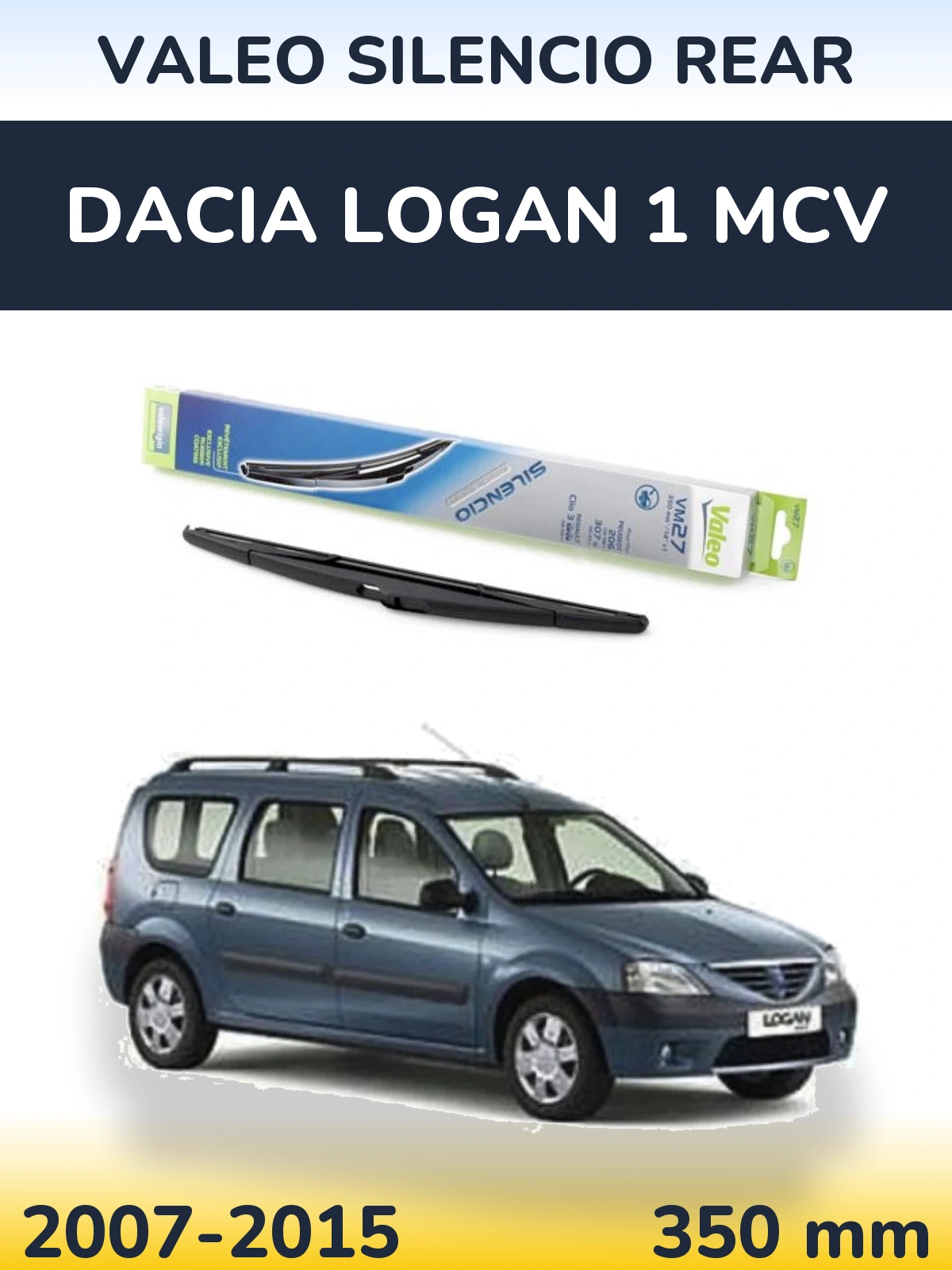 Tylna wycieraczka Valeo Silencio Rear 350 mm do Dacia Logan 1 MCV 2007-2015