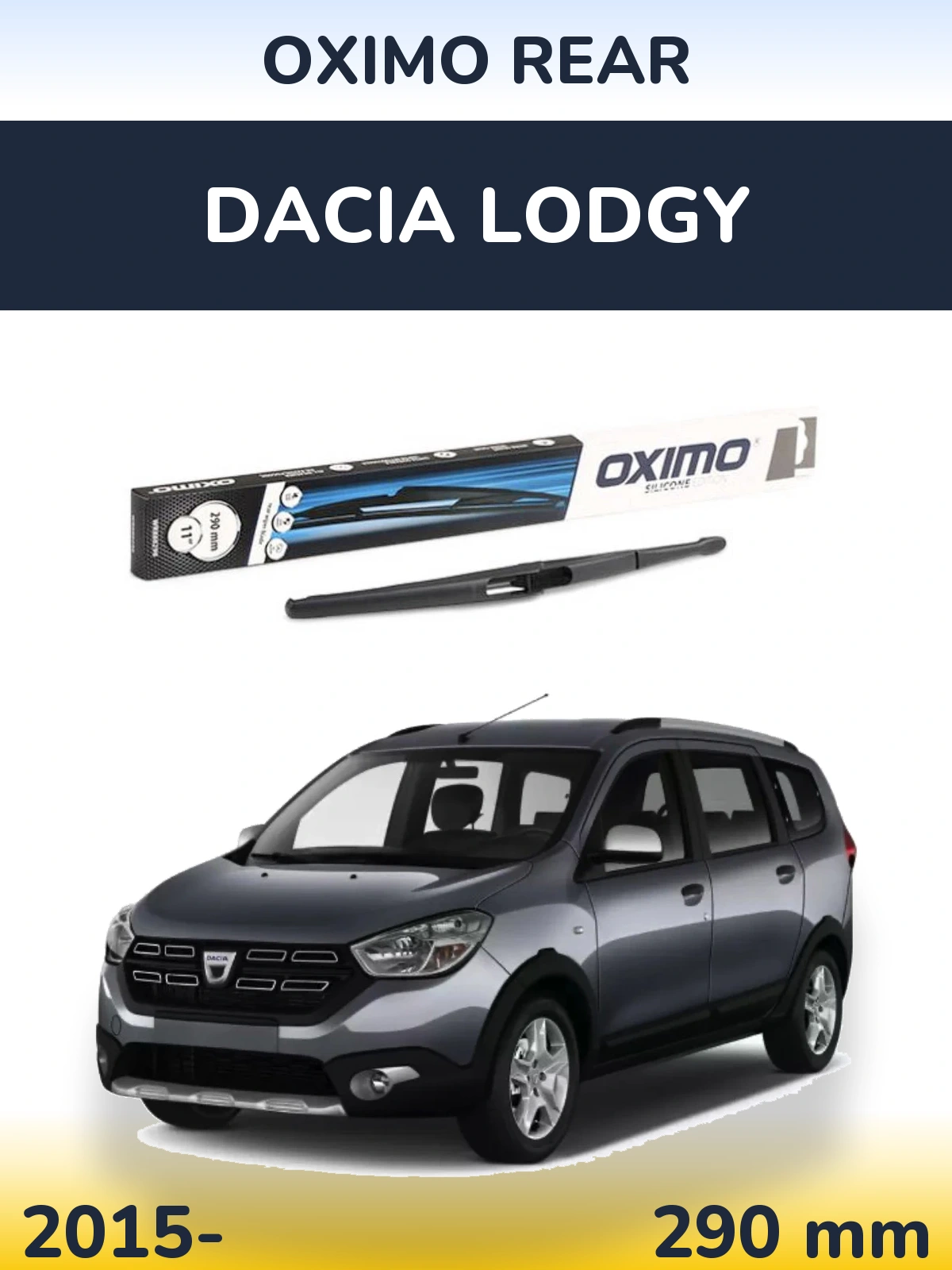 Rear wiper blade Oximo Rear 290 mm for Dacia Lodgy 2015-2026