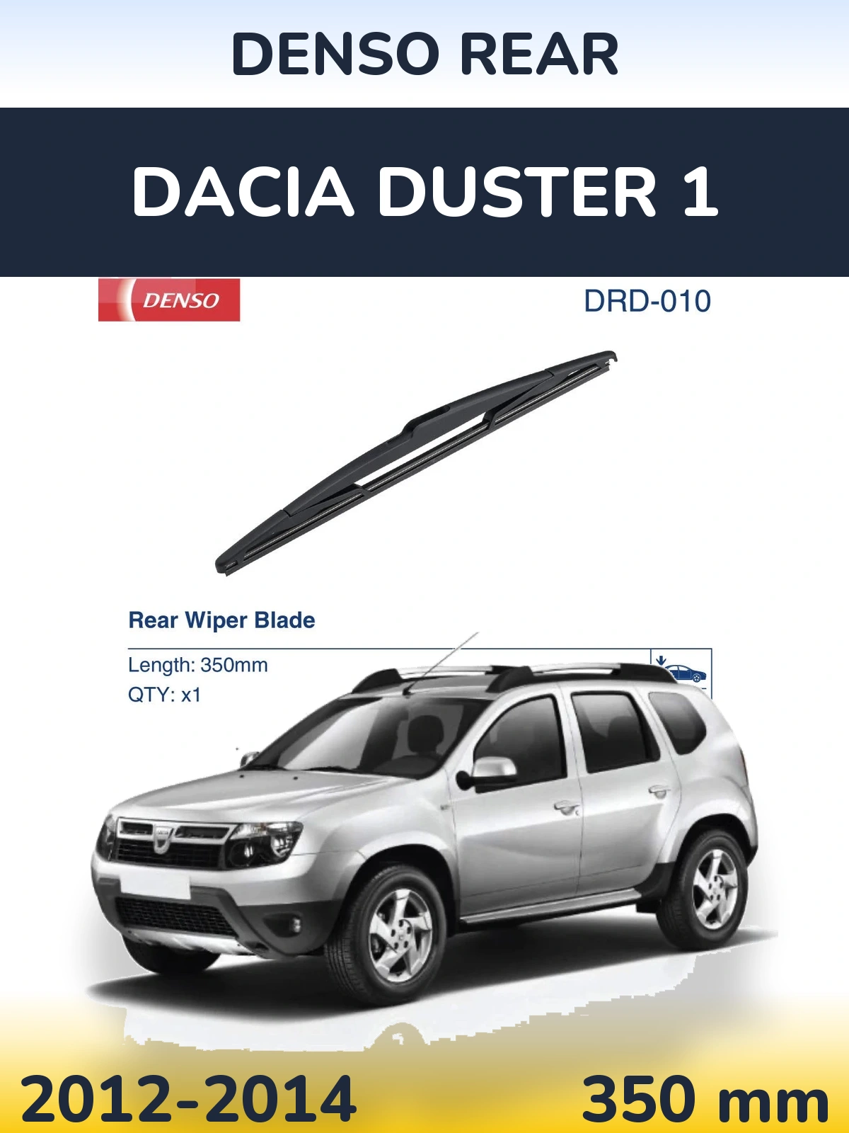 Tylna wycieraczka Denso Rear 350 mm do Dacia Duster 1 2012-2014