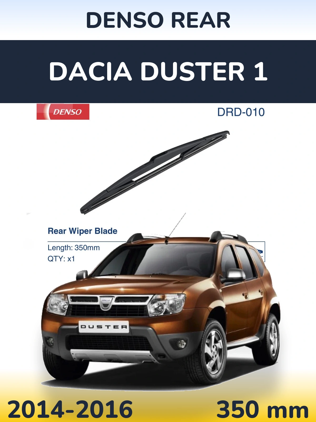 Задний дворник Denso Rear 350 мм для Dacia Duster 1 2014-2016