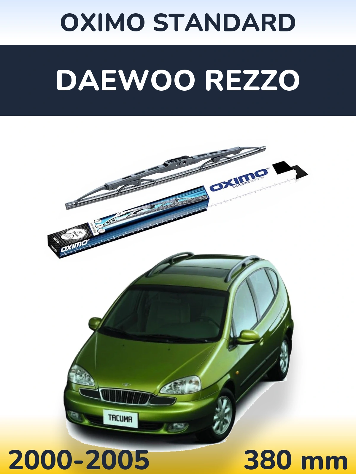Rear wiper blade Oximo Standard 375 mm for Daewoo Rezzo 2000-2005