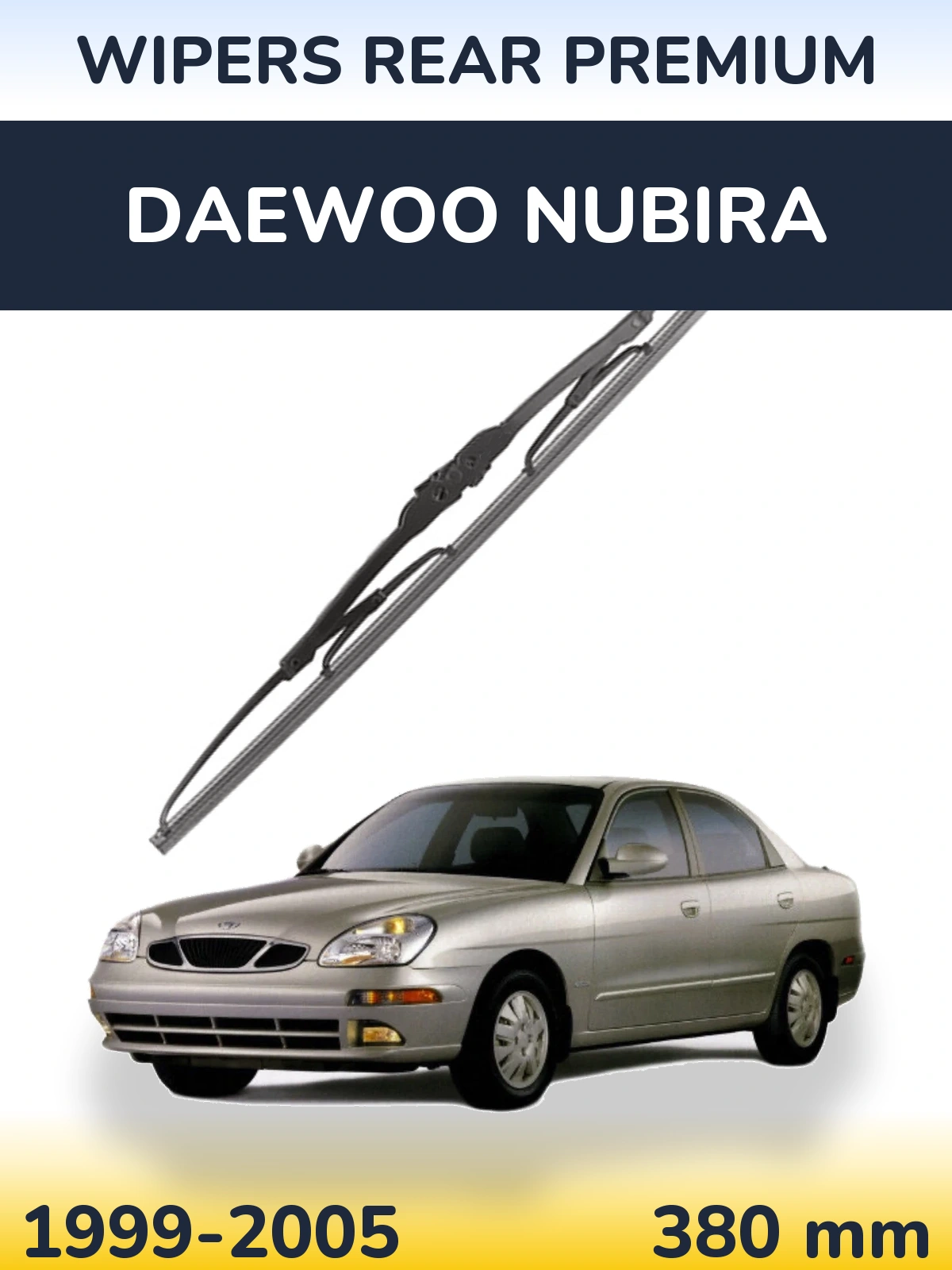 Задний дворник WIPERS REAR PREMIUM 380 мм для Daewoo Nubira 1999-2005