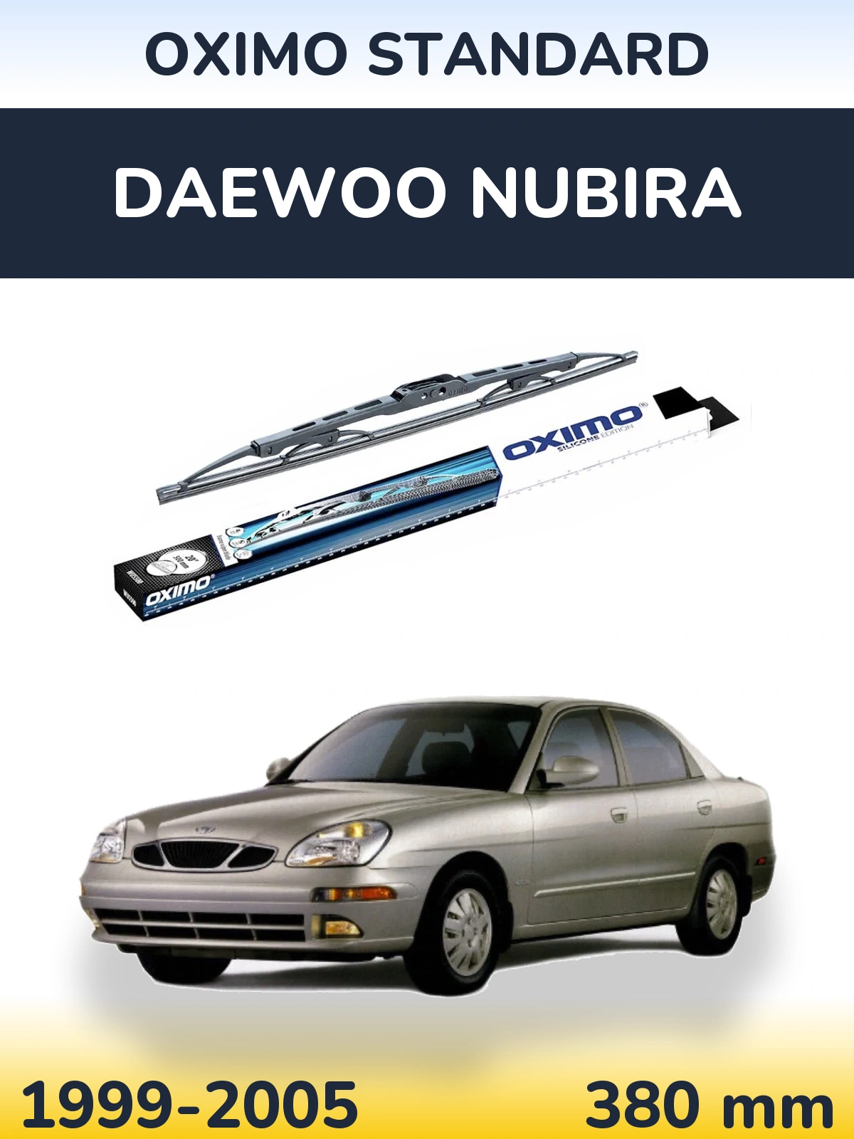 Задний дворник Oximo Standard 375 мм для Daewoo Nubira 1999-2005