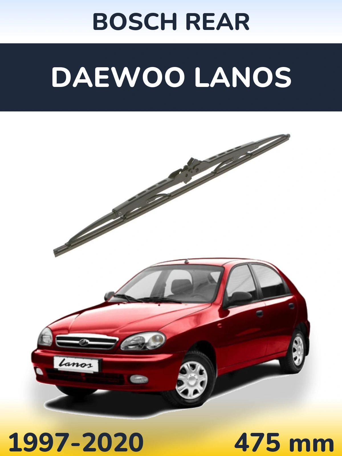 Tylna wycieraczka BOSCH Rear 475 mm do Daewoo Lanos 1997-2020