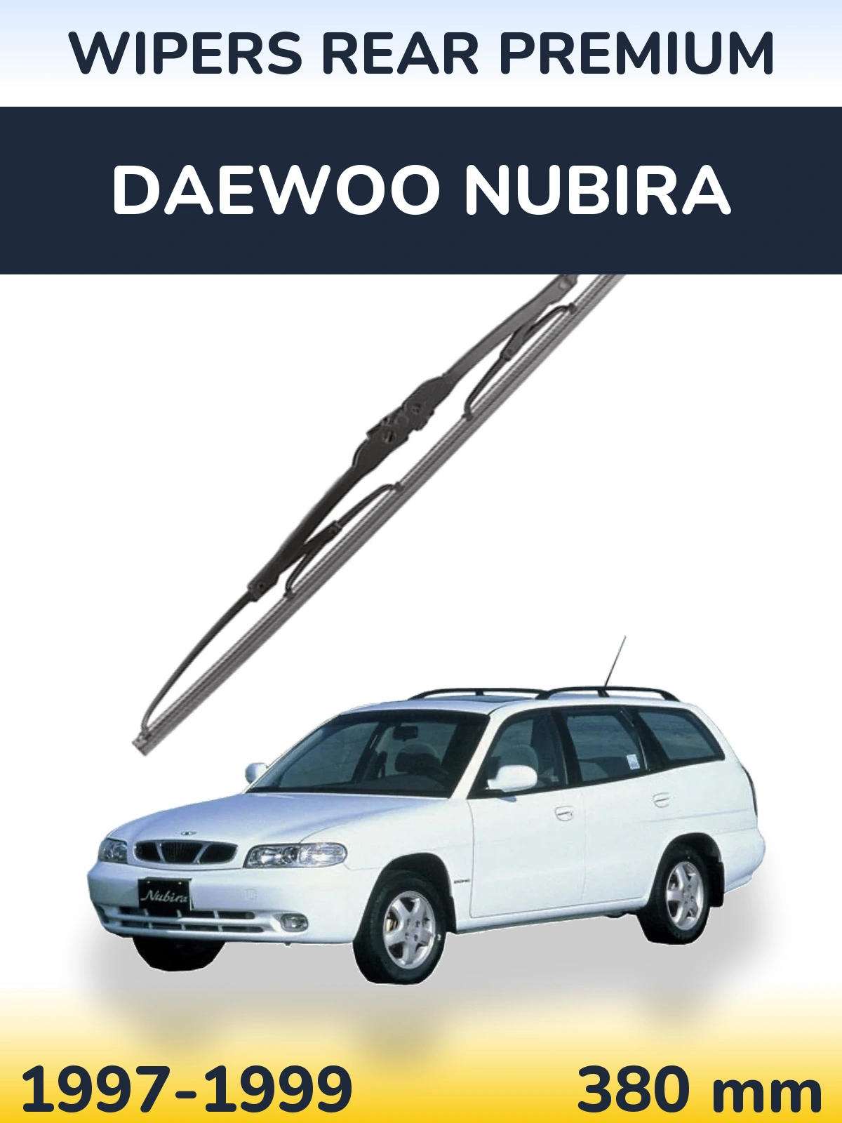 Задний дворник WIPERS REAR PREMIUM 380 мм для Daewoo Nubira 1997-1999