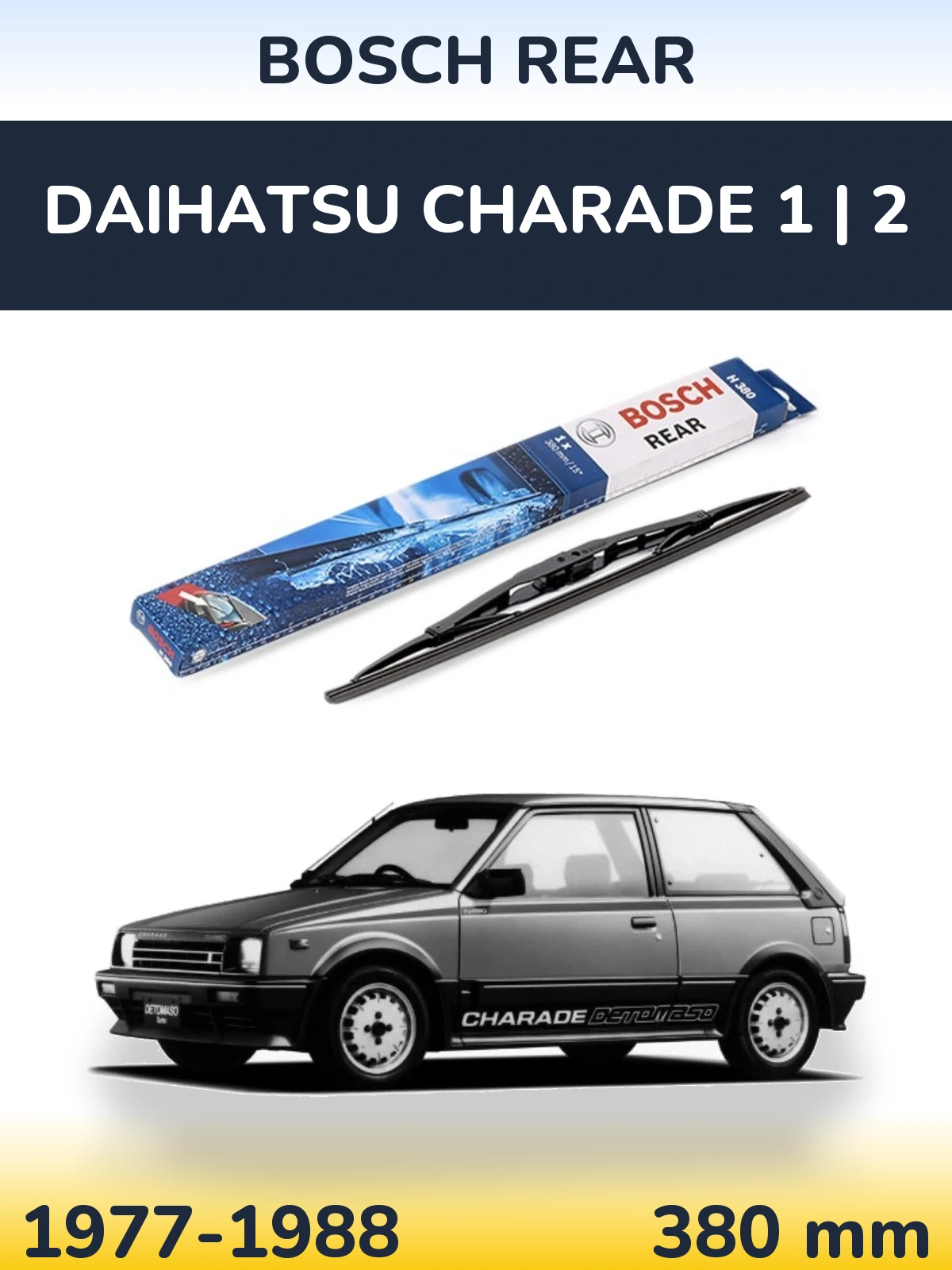 Tylna wycieraczka BOSCH Rear 380 mm do Daihatsu Charade 1 | 2 1977-1988