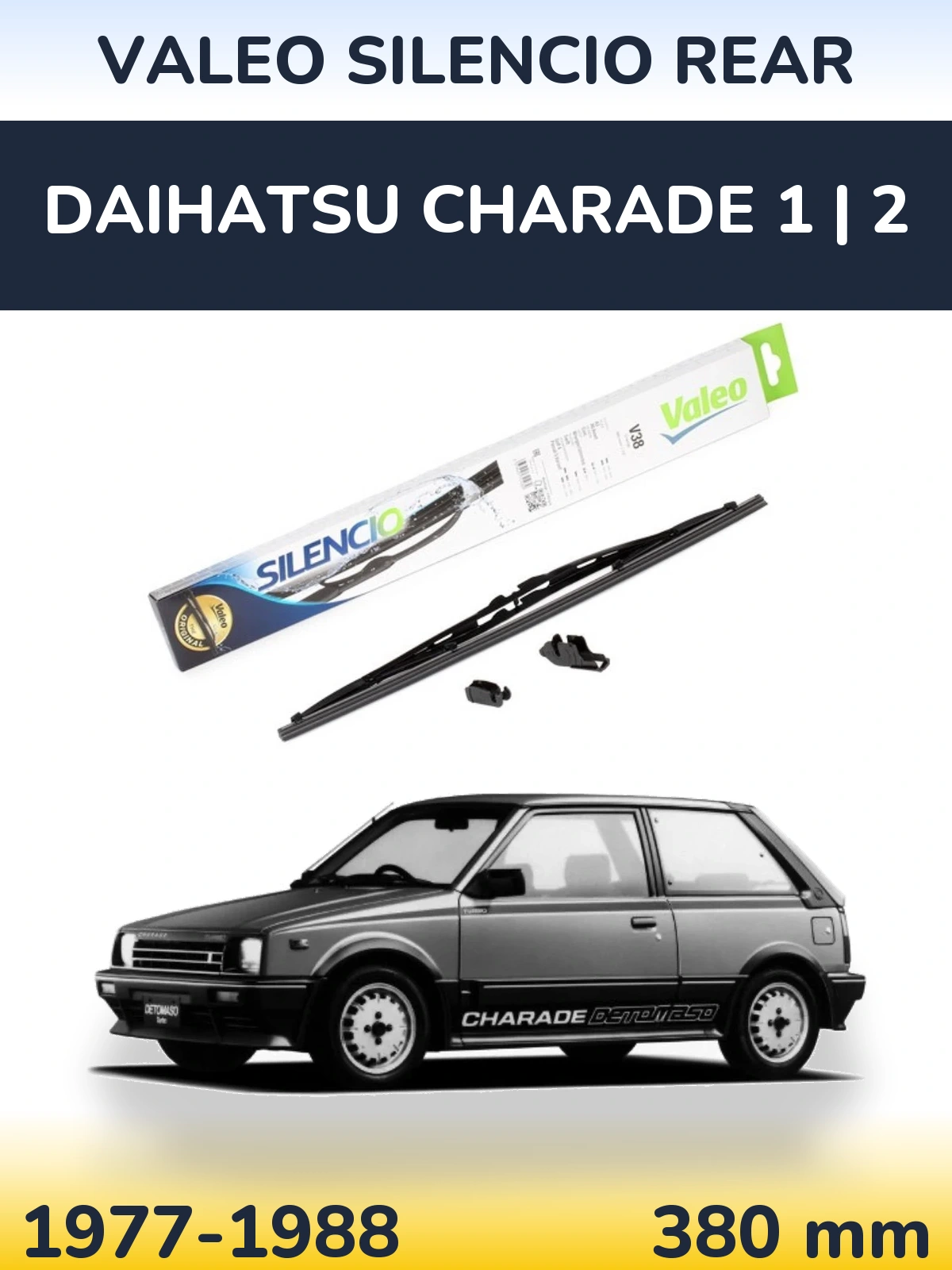 Tylna wycieraczka Valeo Silencio Rear 380 mm do Daihatsu Charade 1 | 2 1977-1988