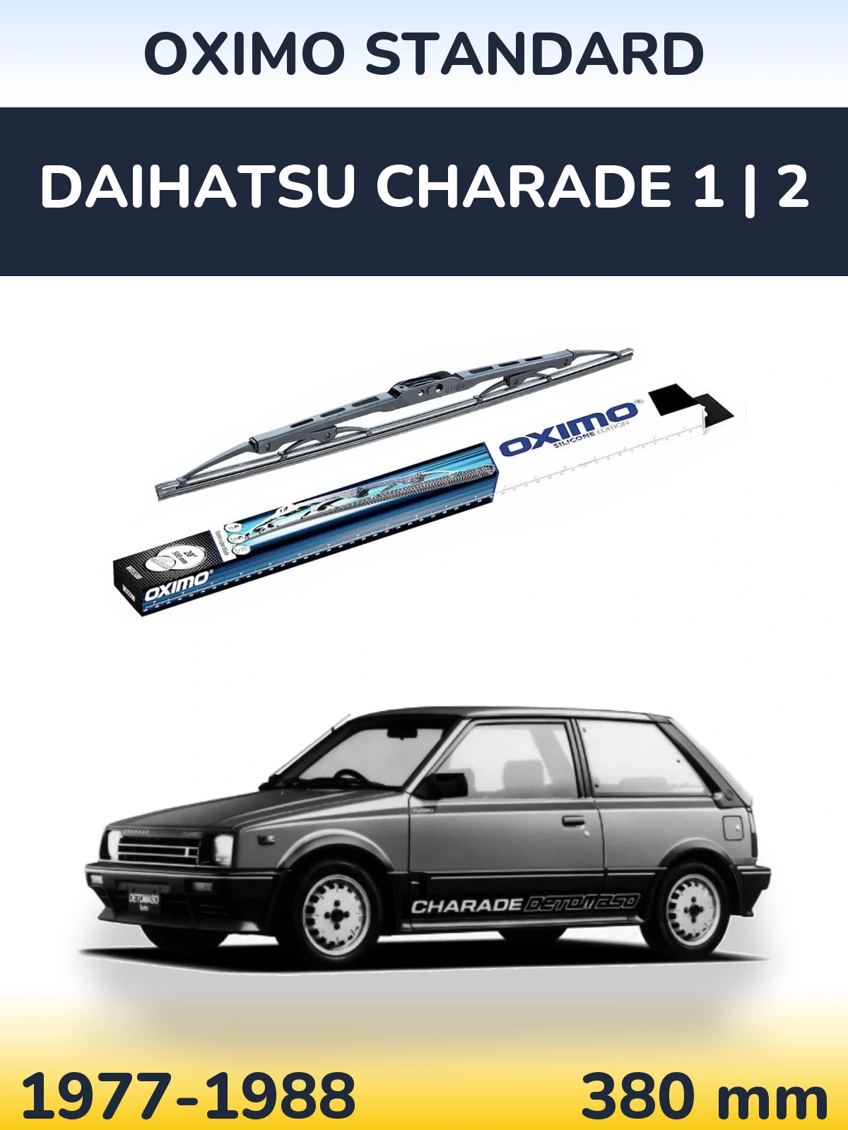 Задний дворник Oximo Standard 375 мм для Daihatsu Charade 1 | 2 1977-1988