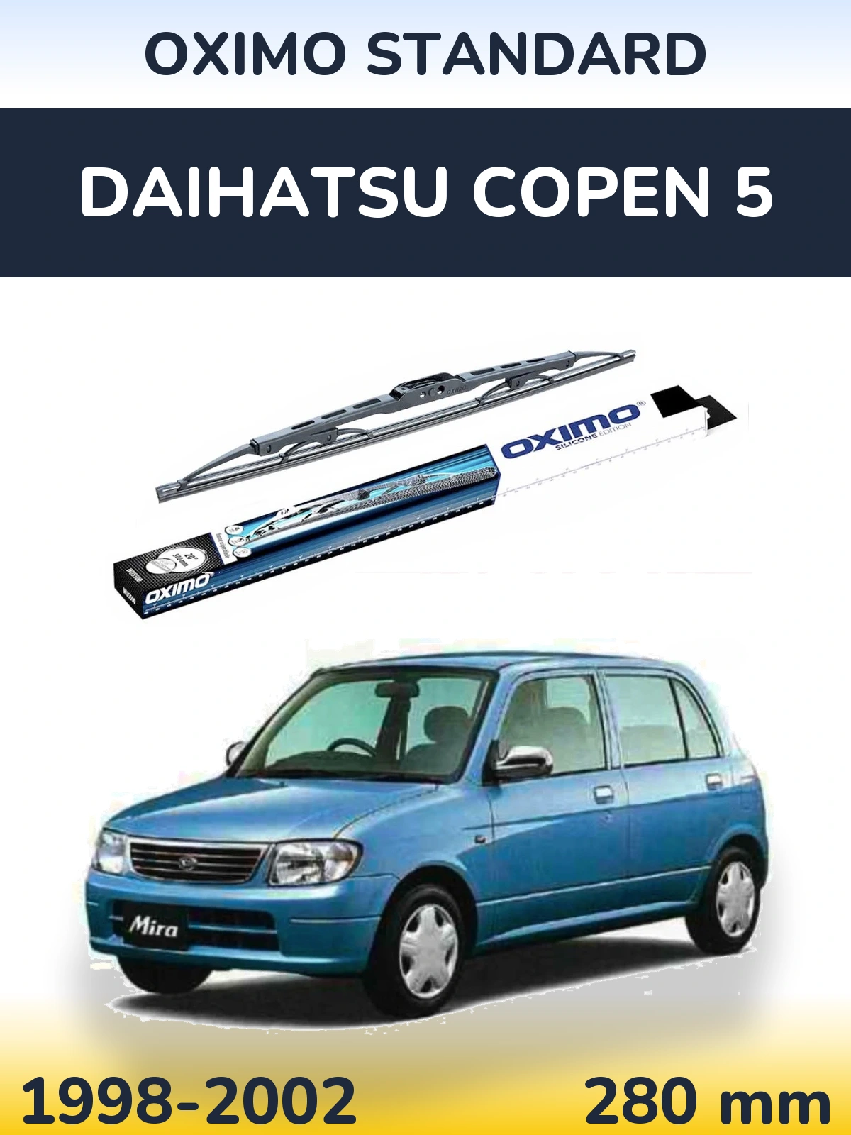 Задний дворник Oximo Standard 275 мм для Daihatsu Copen 5 1998-2002