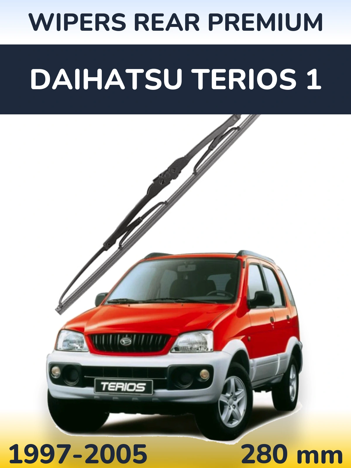 Tylna wycieraczka WIPERS REAR PREMIUM 280 mm do Daihatsu Terios 1 1997-2005