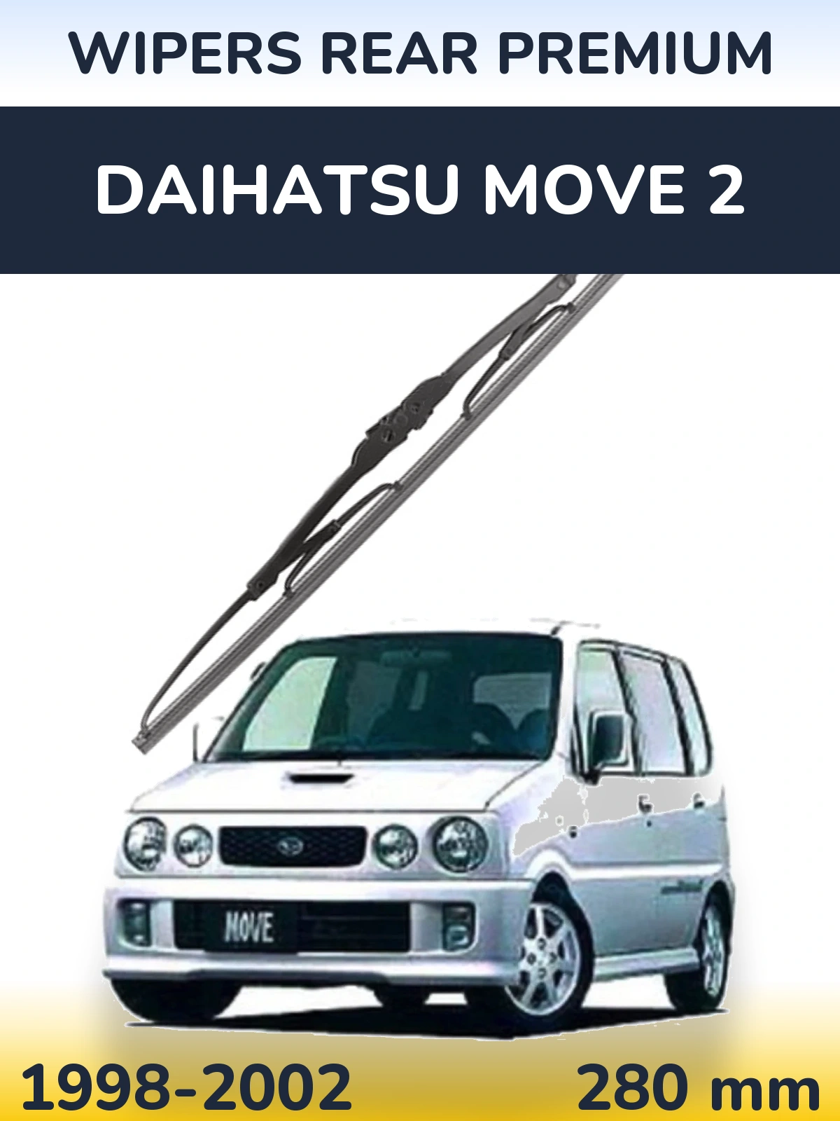 Tylna wycieraczka WIPERS REAR PREMIUM 280 mm do Daihatsu Move 2 1998-2002