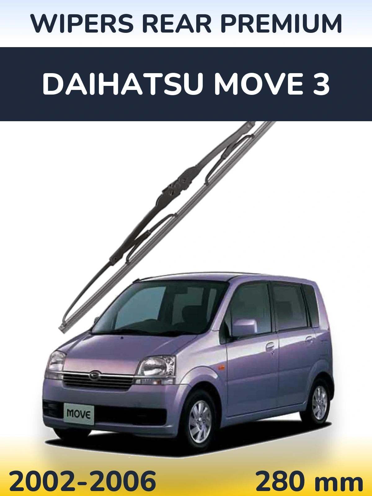 Tylna wycieraczka WIPERS REAR PREMIUM 280 mm do Daihatsu Move 3 2002-2006