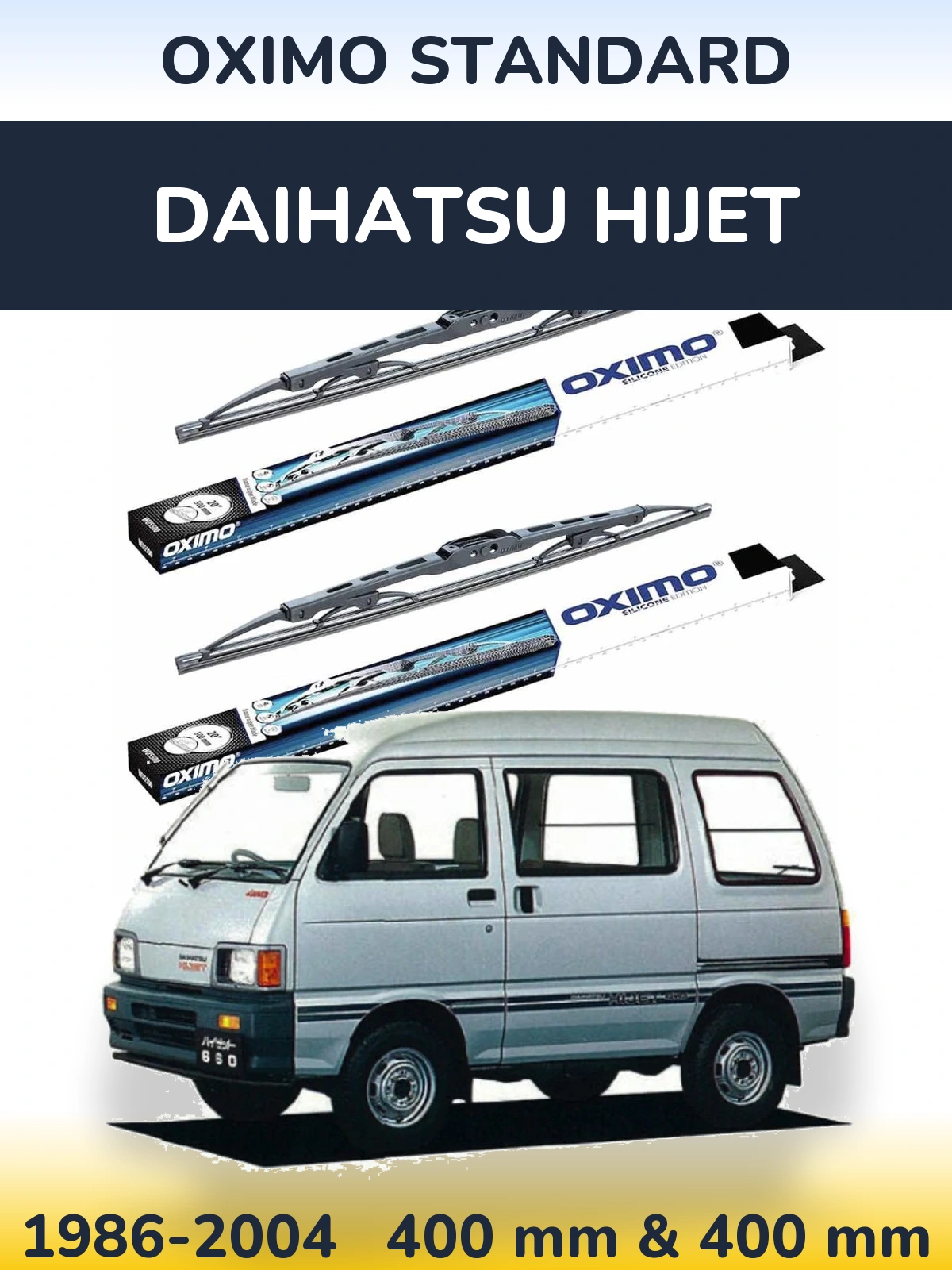 Комплект передних дворников Oximo Standard 400 & 400 мм для Daihatsu HiJet 1986-2004