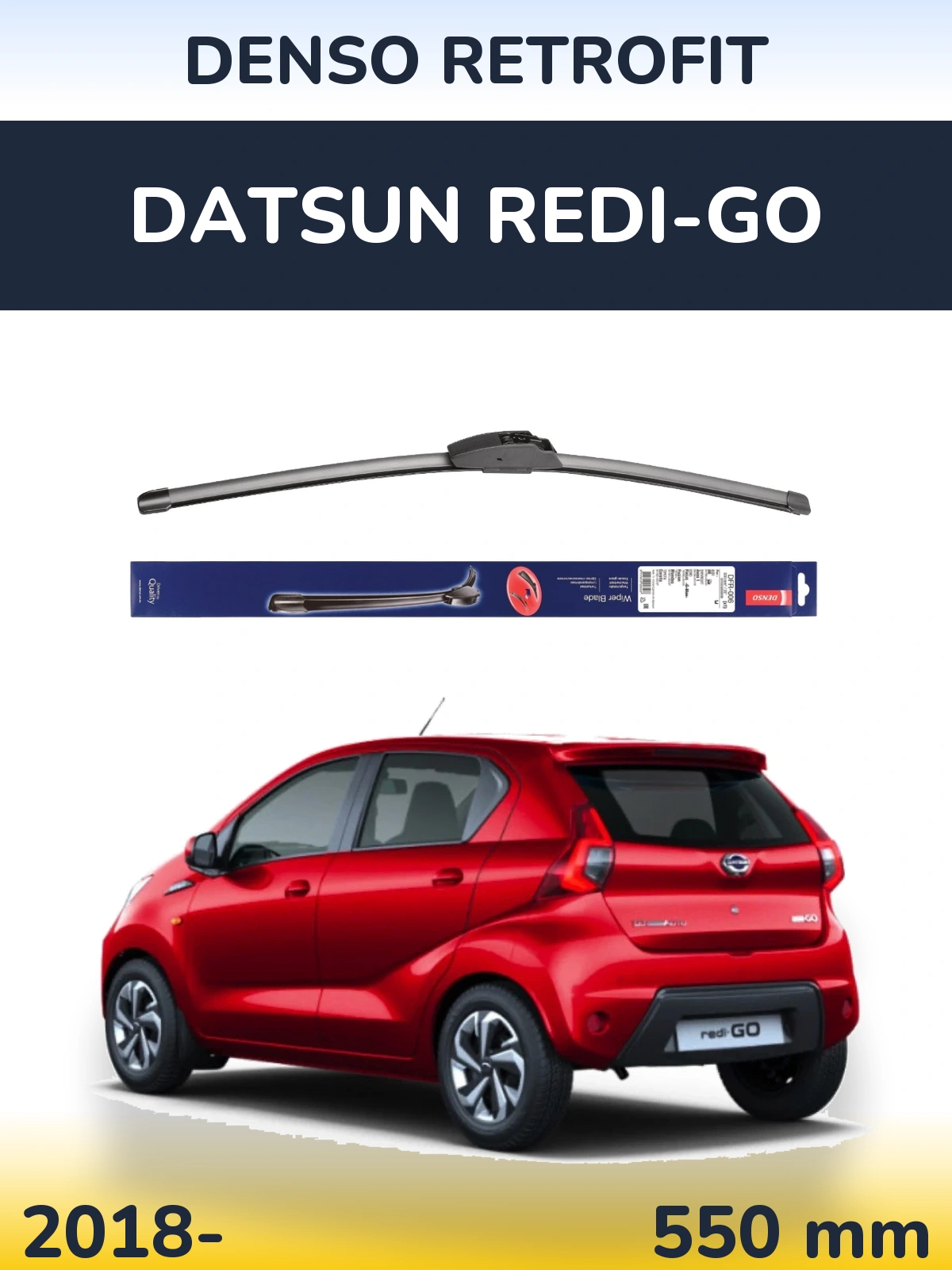Przednia wycieraczka Denso Retrofit 550 mm do Datsun Redi-Go 2018-2026