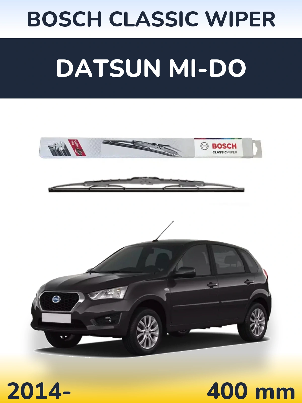Tylna wycieraczka BOSCH Classic Wiper 400 mm do Datsun mi-DO 2014-2026