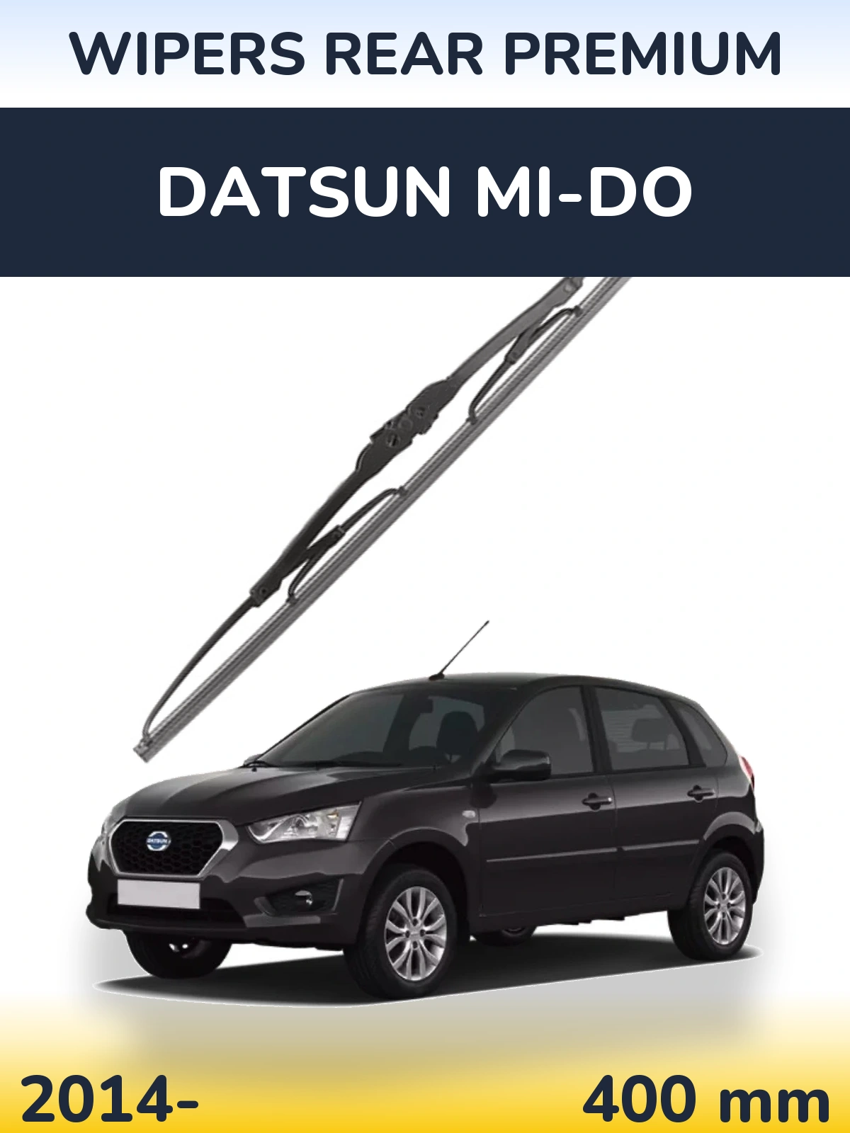 Задний дворник WIPERS REAR PREMIUM 400 мм для Datsun mi-DO 2014-2026
