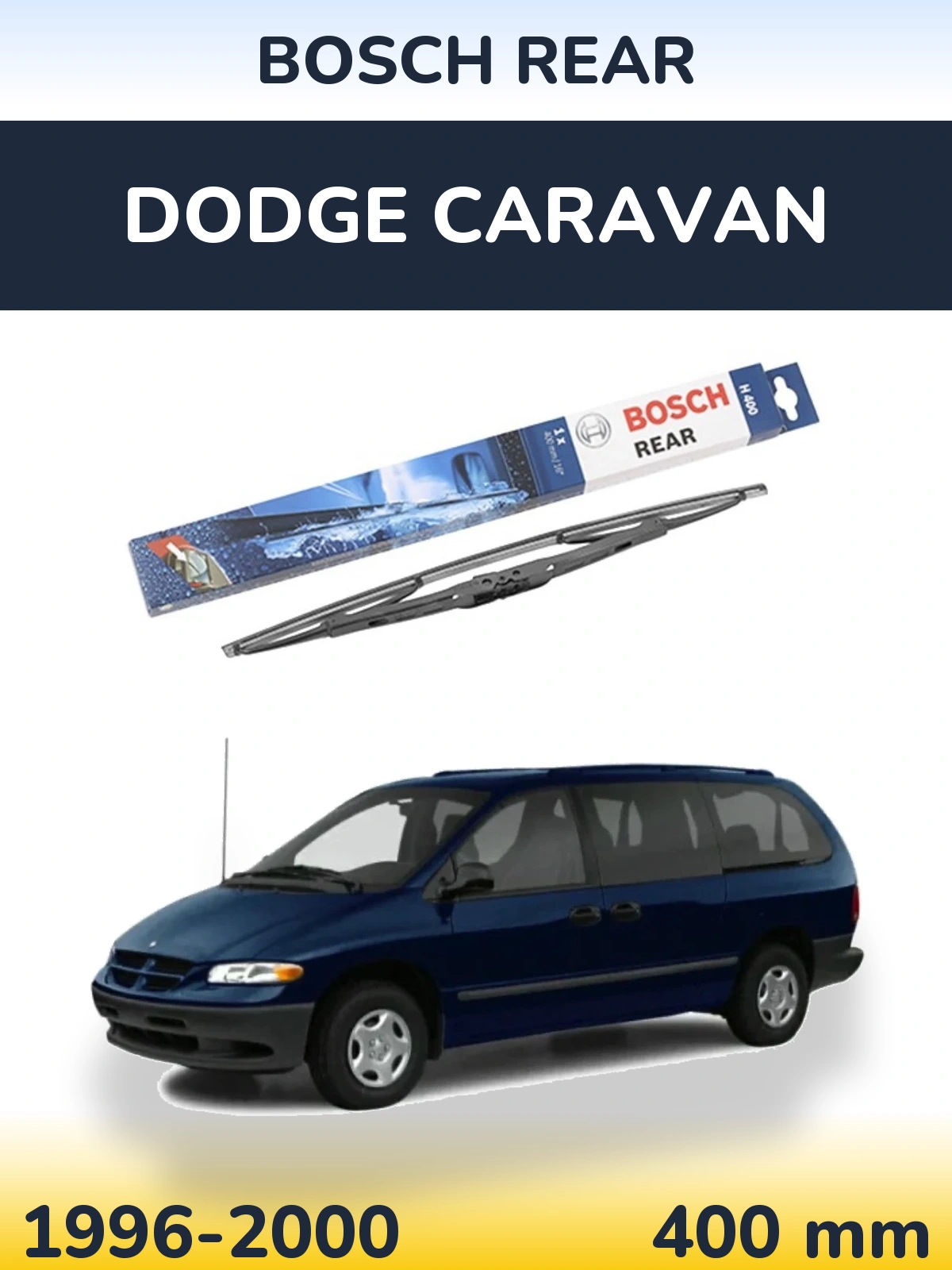 Tylna wycieraczka BOSCH Rear 400 mm do Dodge Caravan 1996-2000