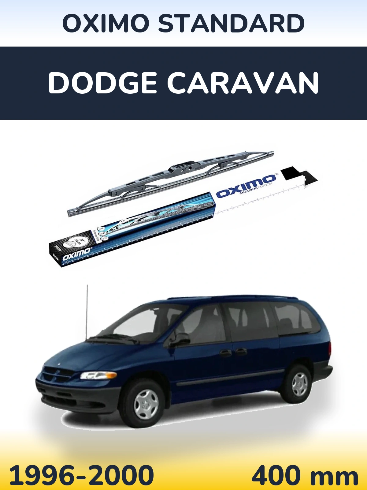 Tylna wycieraczka Oximo Standard 400 mm do Dodge Caravan 1996-2000