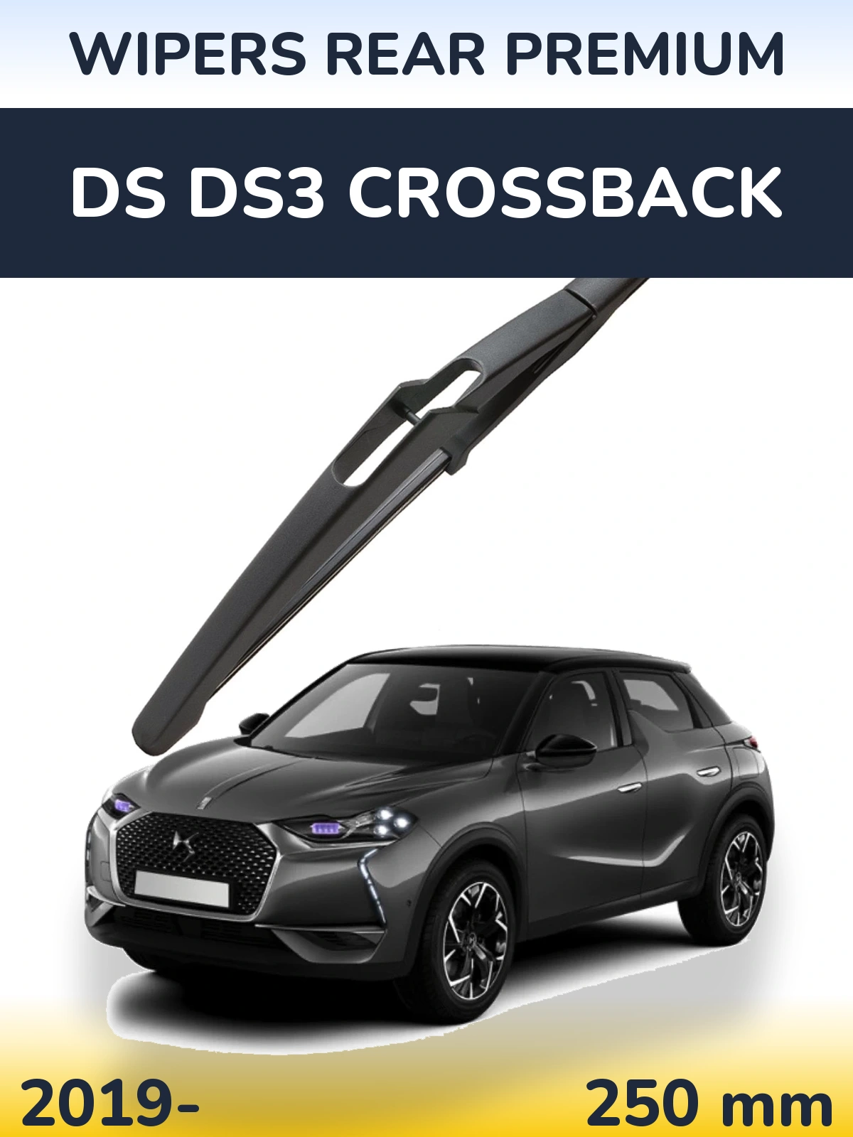 Tylna wycieraczka WIPERS REAR PREMIUM 250 mm do DS DS3 Crossback 2019-2026