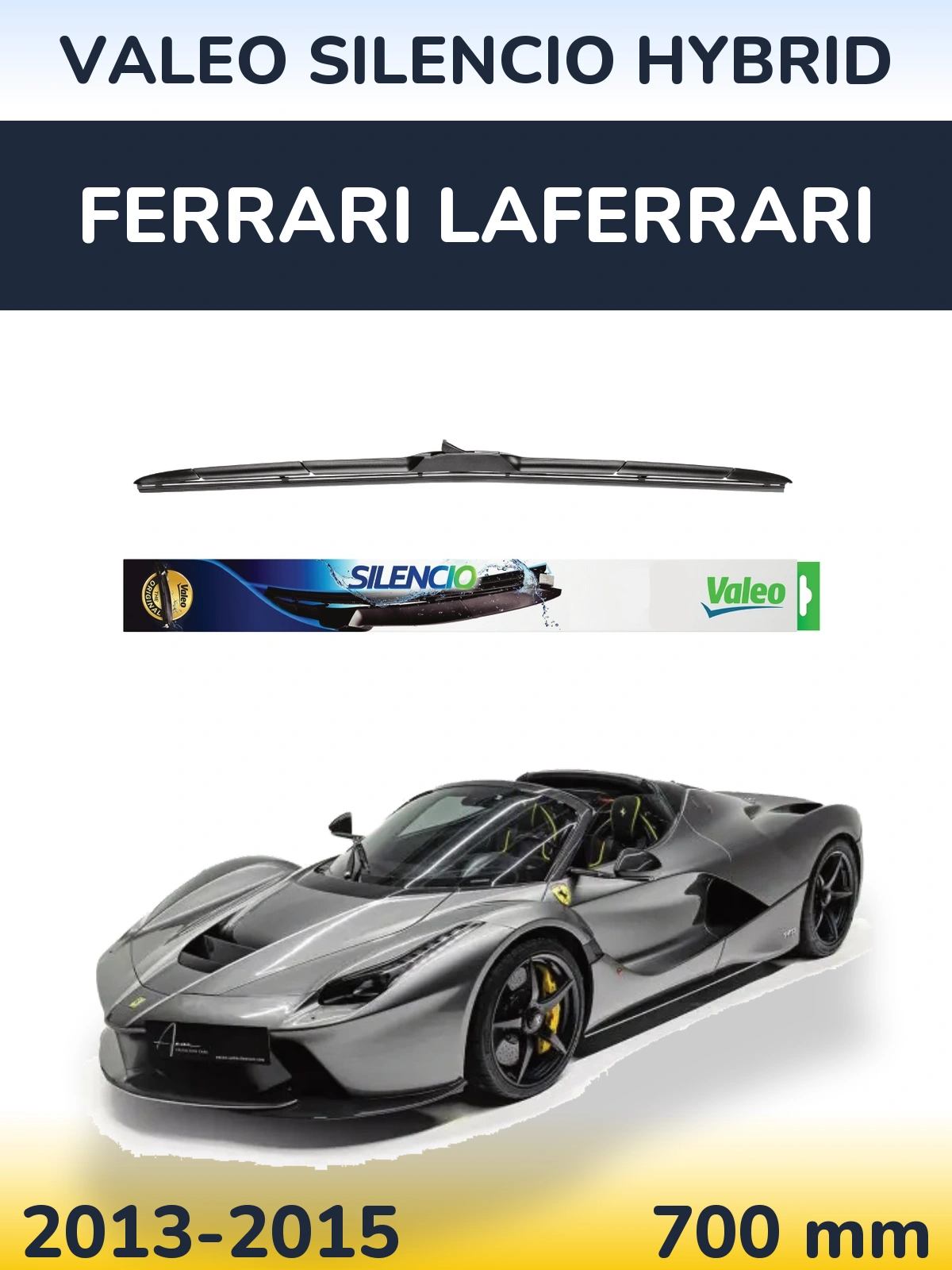 Передня щітка Valeo Silencio Hybrid 700 мм для Ferrari LaFerrari 2013-2015