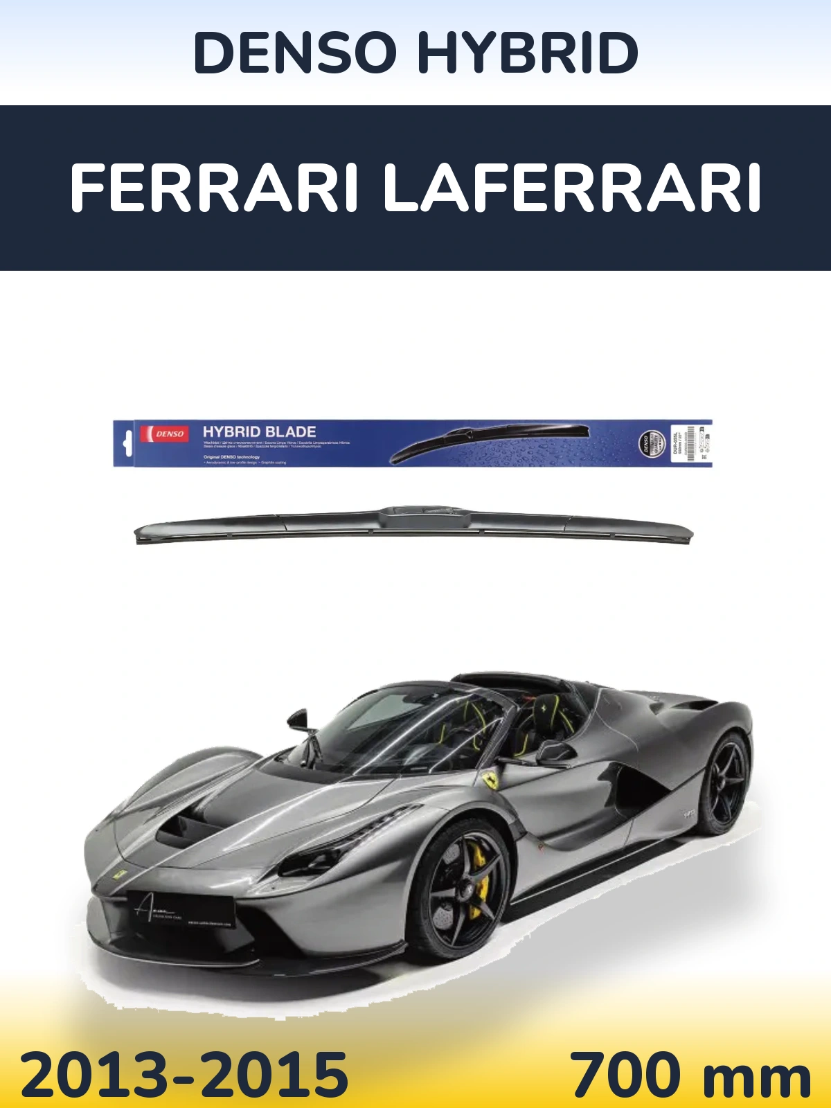 Передний дворник Denso Hybrid 700 мм для Ferrari LaFerrari 2013-2015
