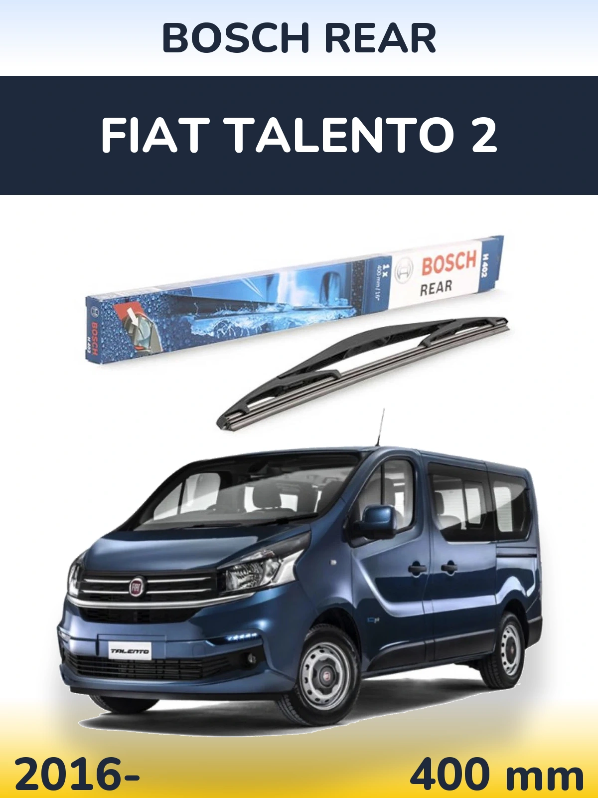 Tylna wycieraczka BOSCH Rear 400 mm do Fiat Talento 2 2016-2026