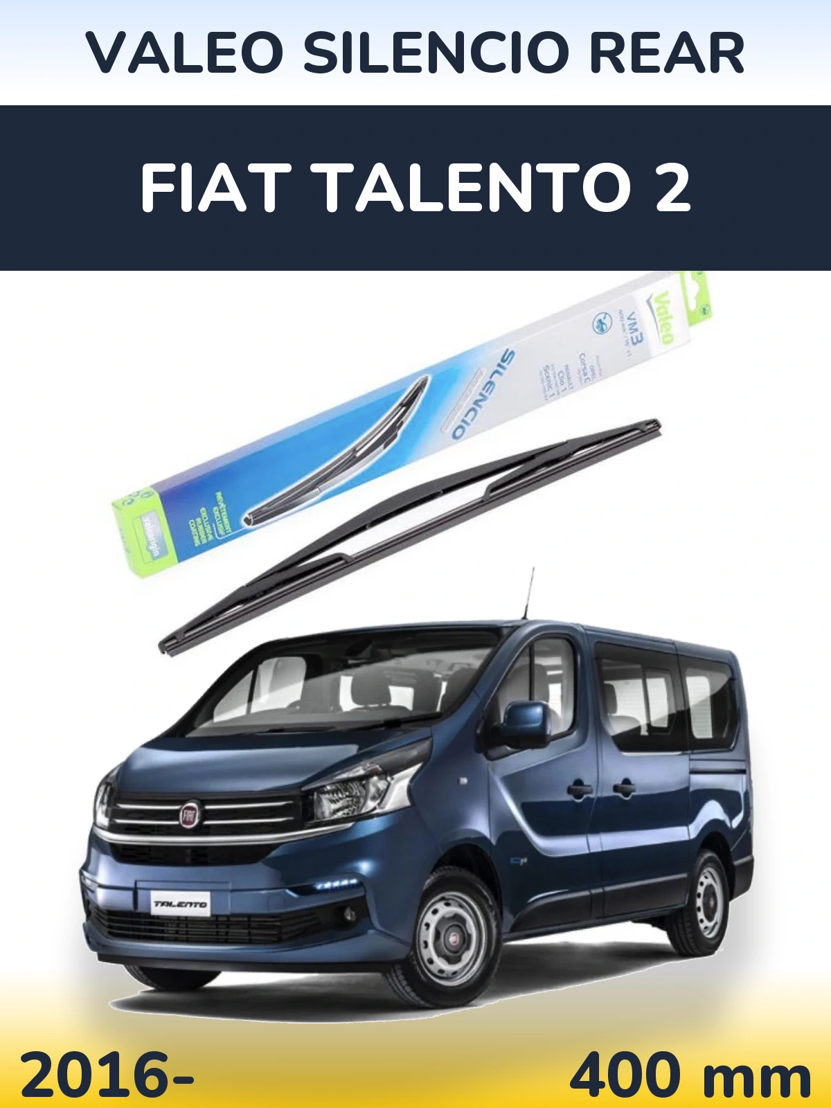 Tylna wycieraczka Valeo Silencio Rear 400 mm do Fiat Talento 2 2016-2026